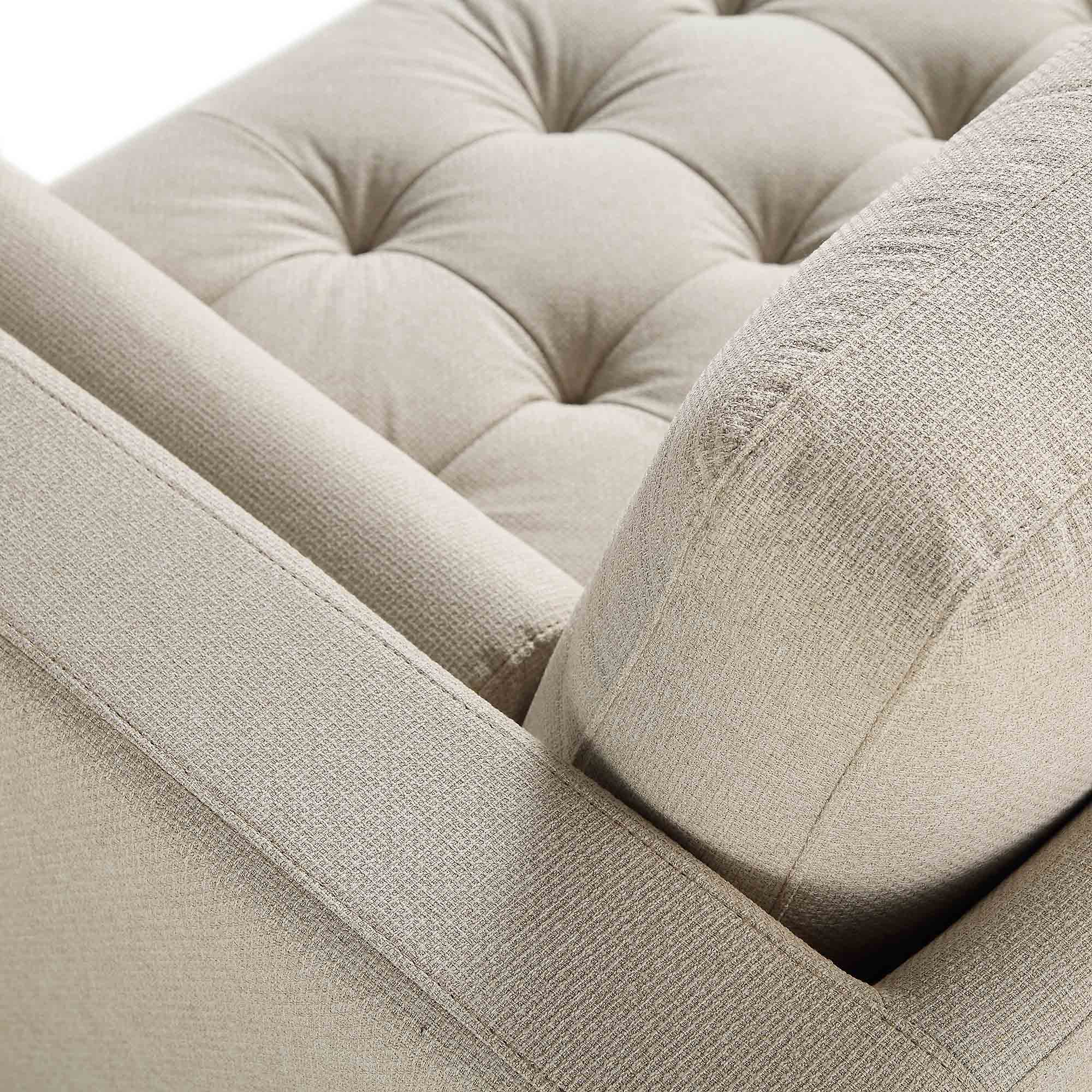 Henrietta Beige Woven Fabric Grand 4-Seater Chaise End Sofa, Left Hand Facing - Image 13