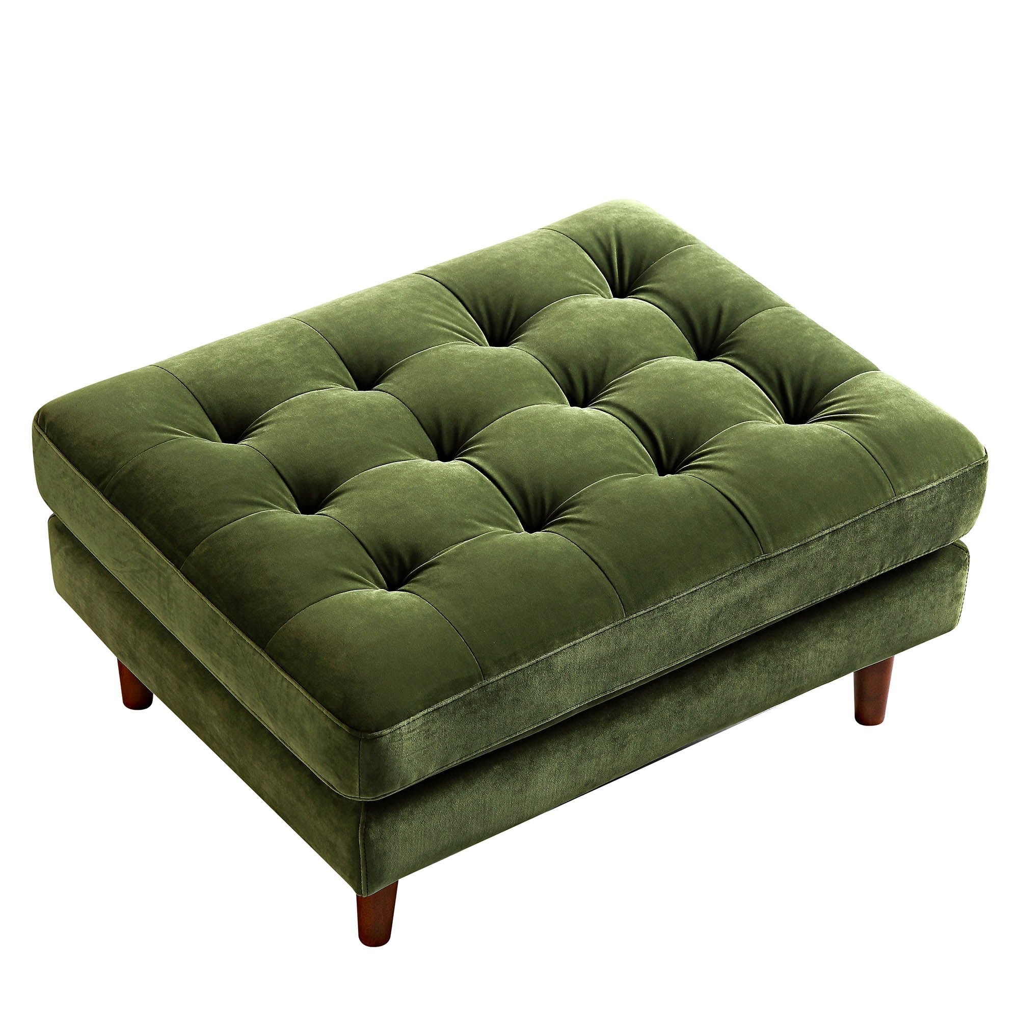 Henrietta Ottoman, Moss Green Velvet - Image 6