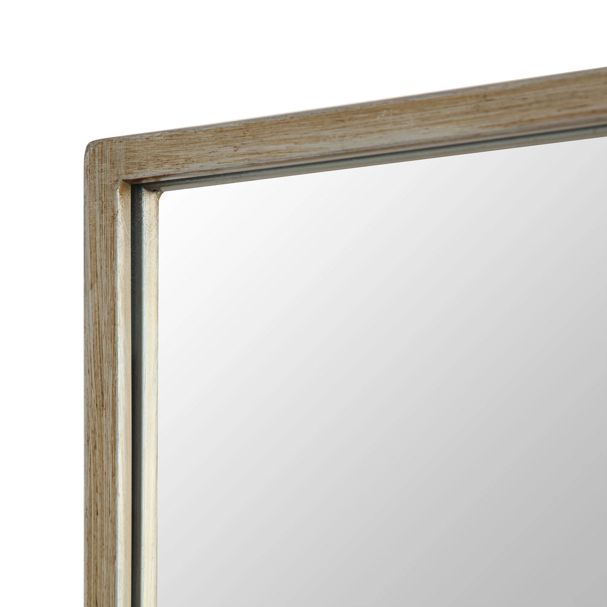 Herbert Full Length Metal Frame Window Mirror 180 x 120 cm, Antique Silver Effect - Image 6