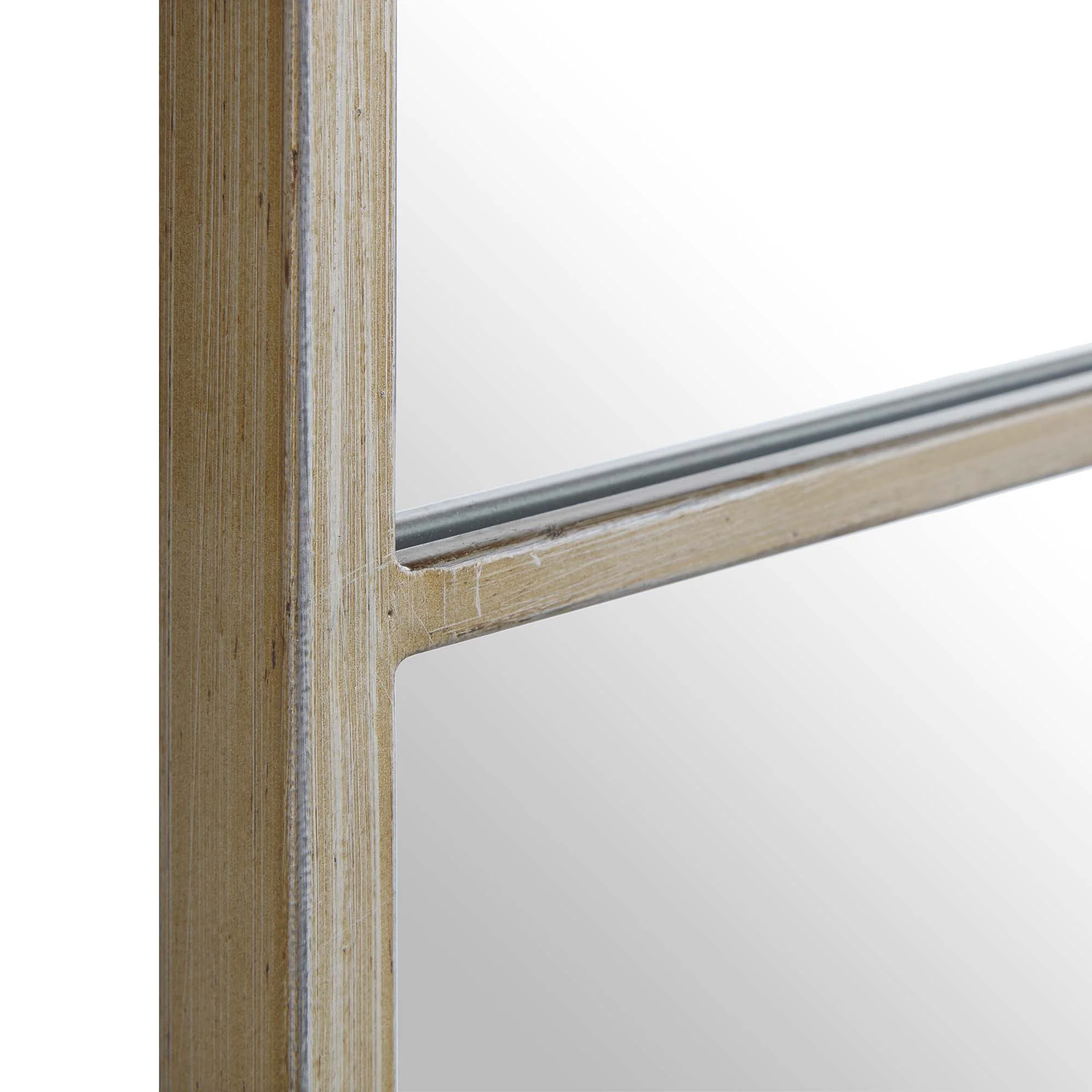 Herbert Industrial Metal Window Mirror 120 x 120 cm, Antique Silver Effect - Image 6