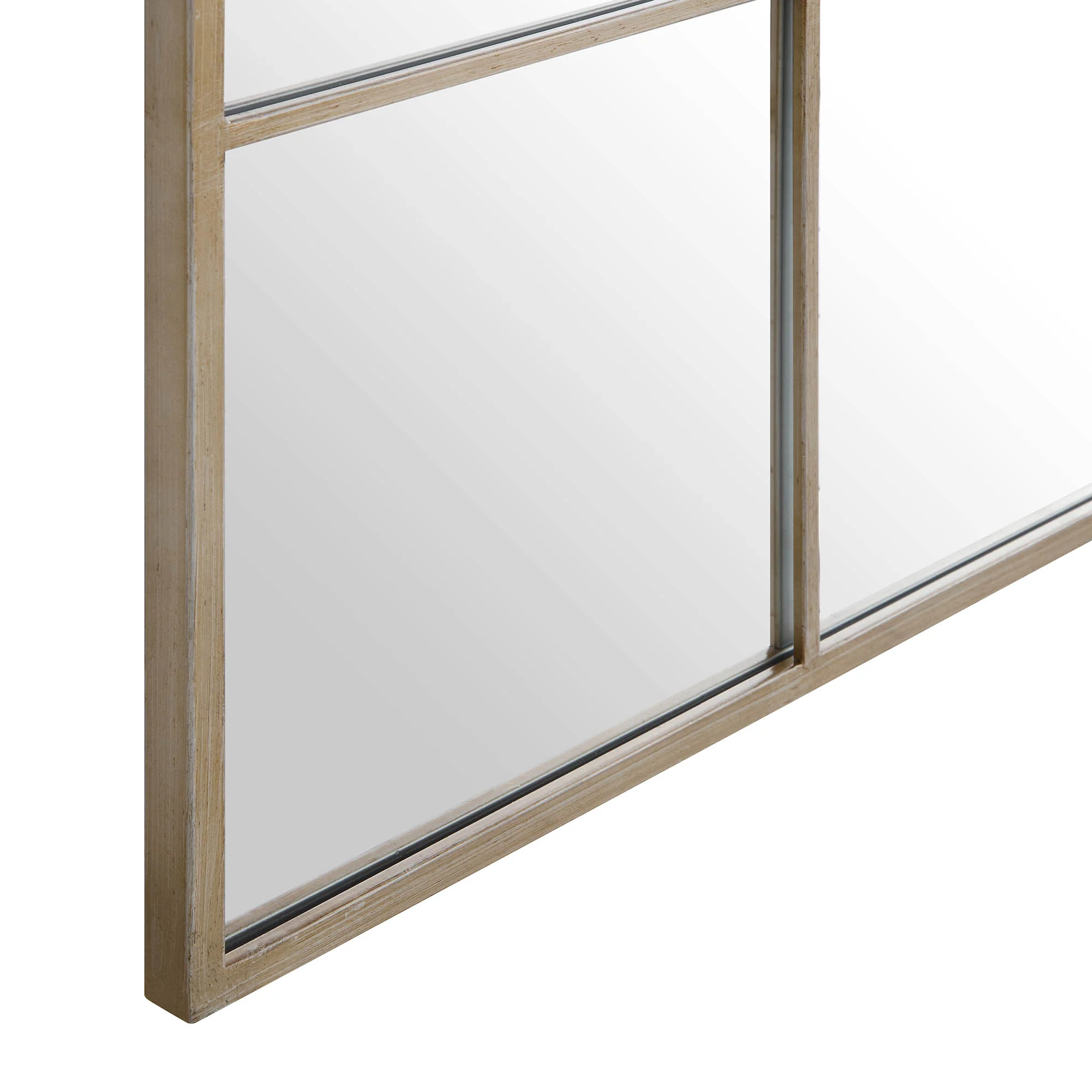 Herbert Industrial Metal Window Mirror 120 x 120 cm, Antique Silver Effect - Image 7