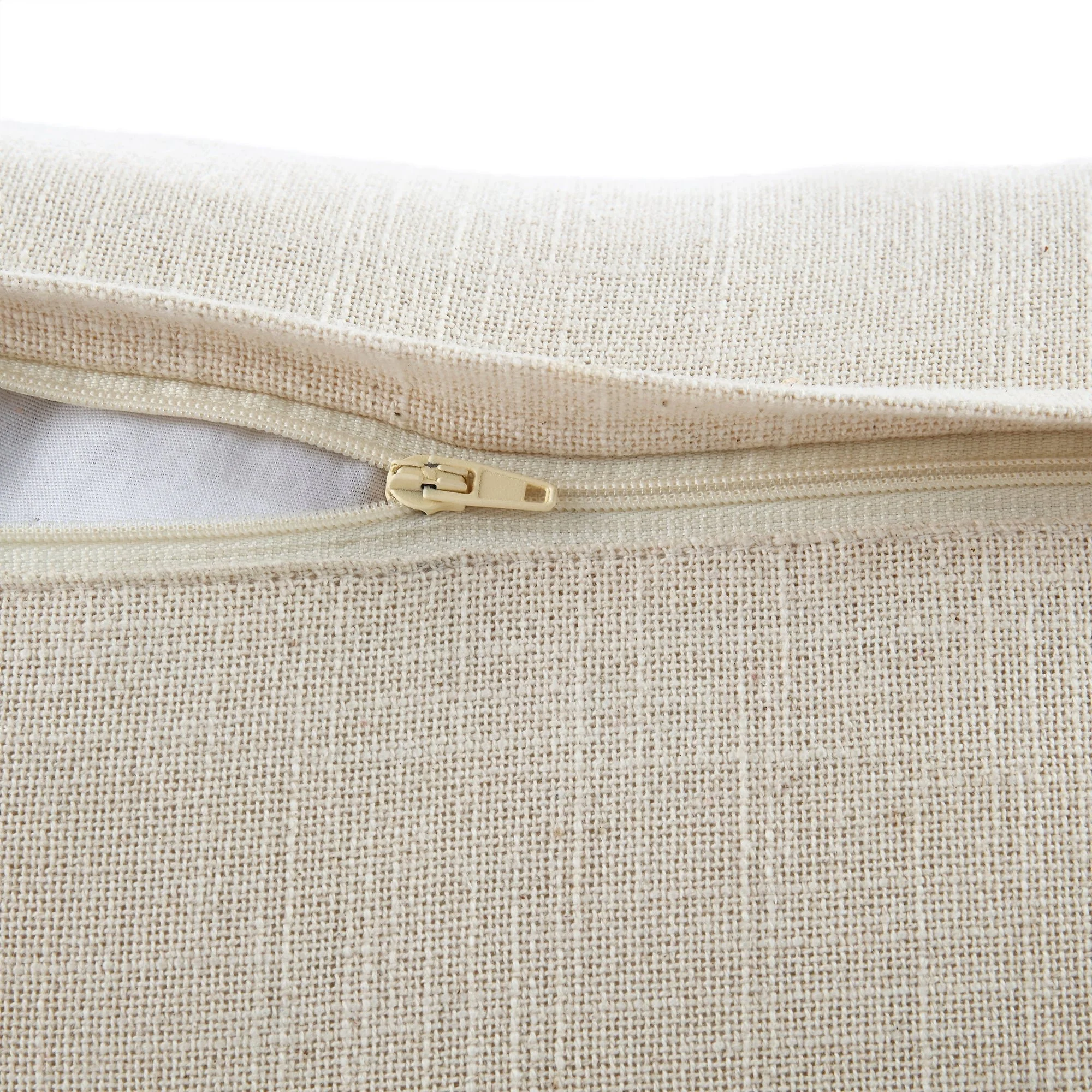 Ikat Collection Papaya Orange Hand Embroidered Cushion - Image 6