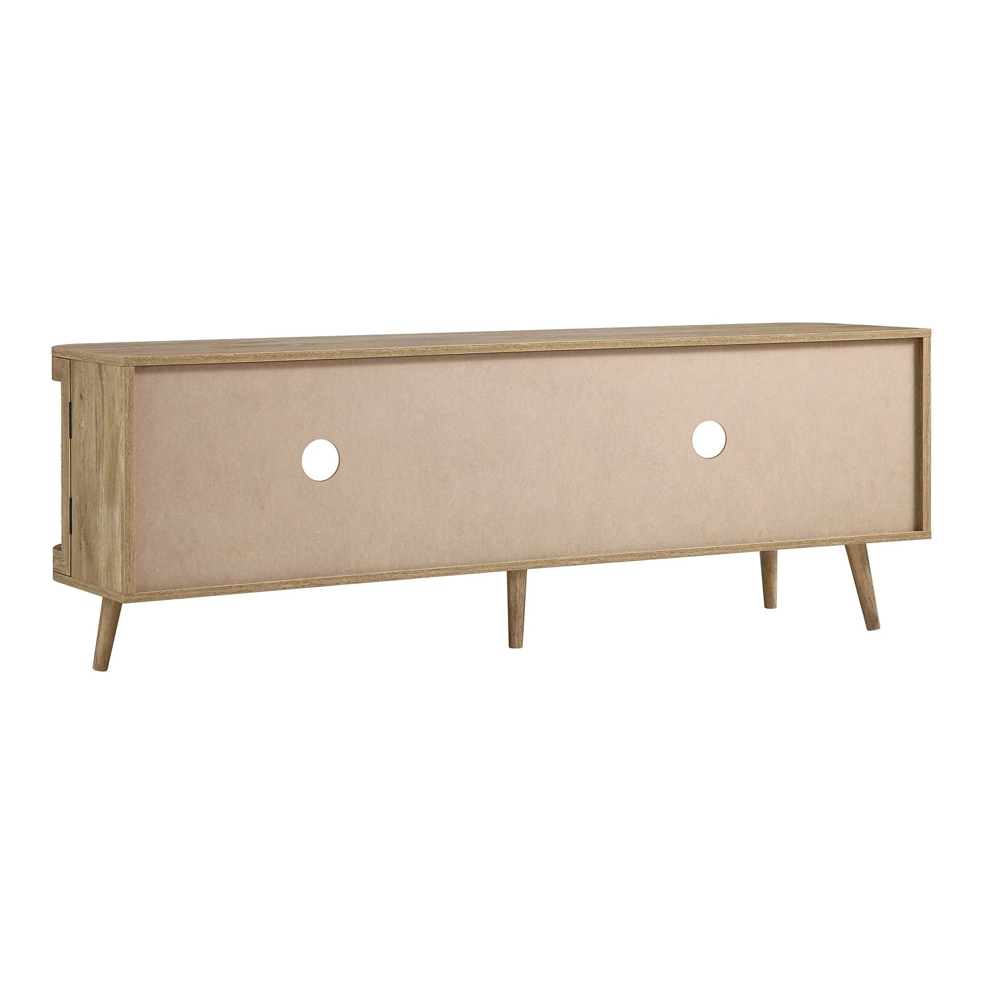 Izzy Curved Rattan 160cm Wide TV Unit, Natural - Image 15