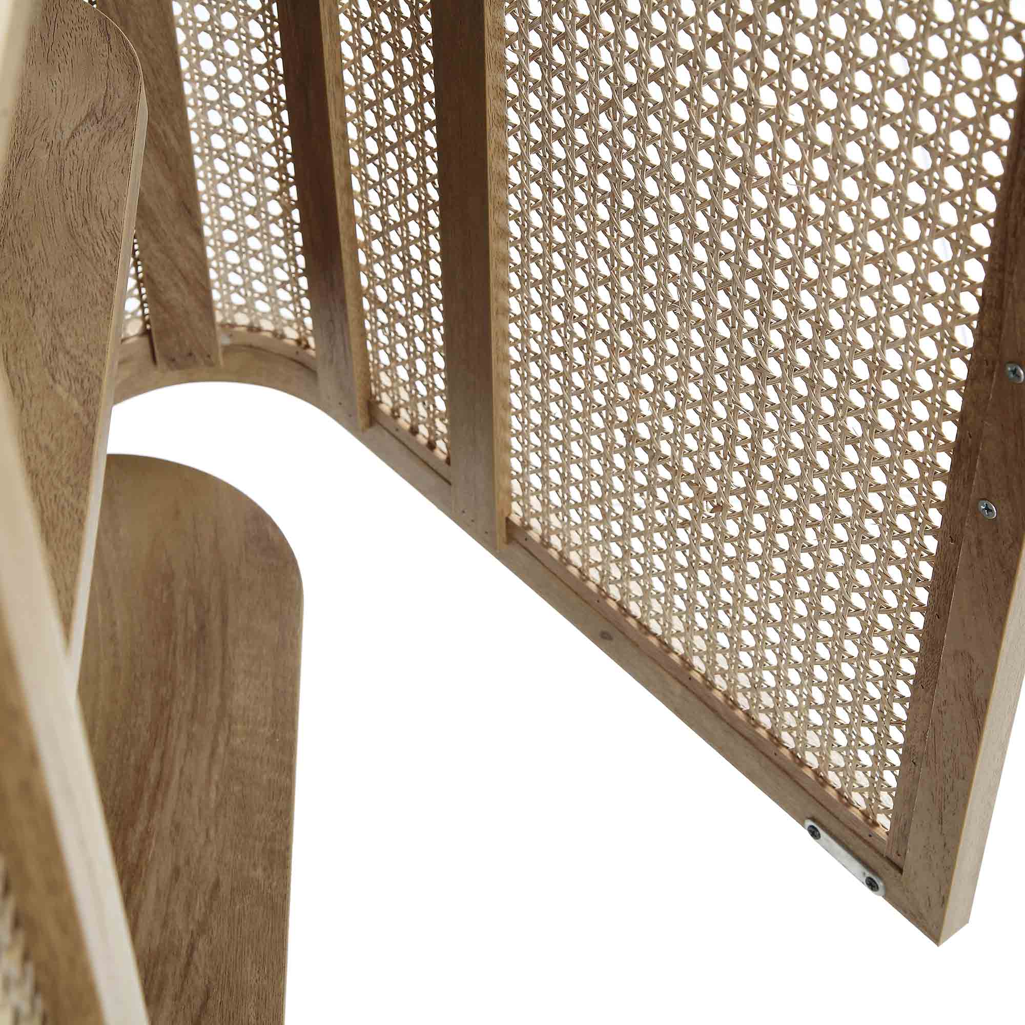 Izzy Curved Rattan Large 3-Door Sideboard, Natural - Image 13