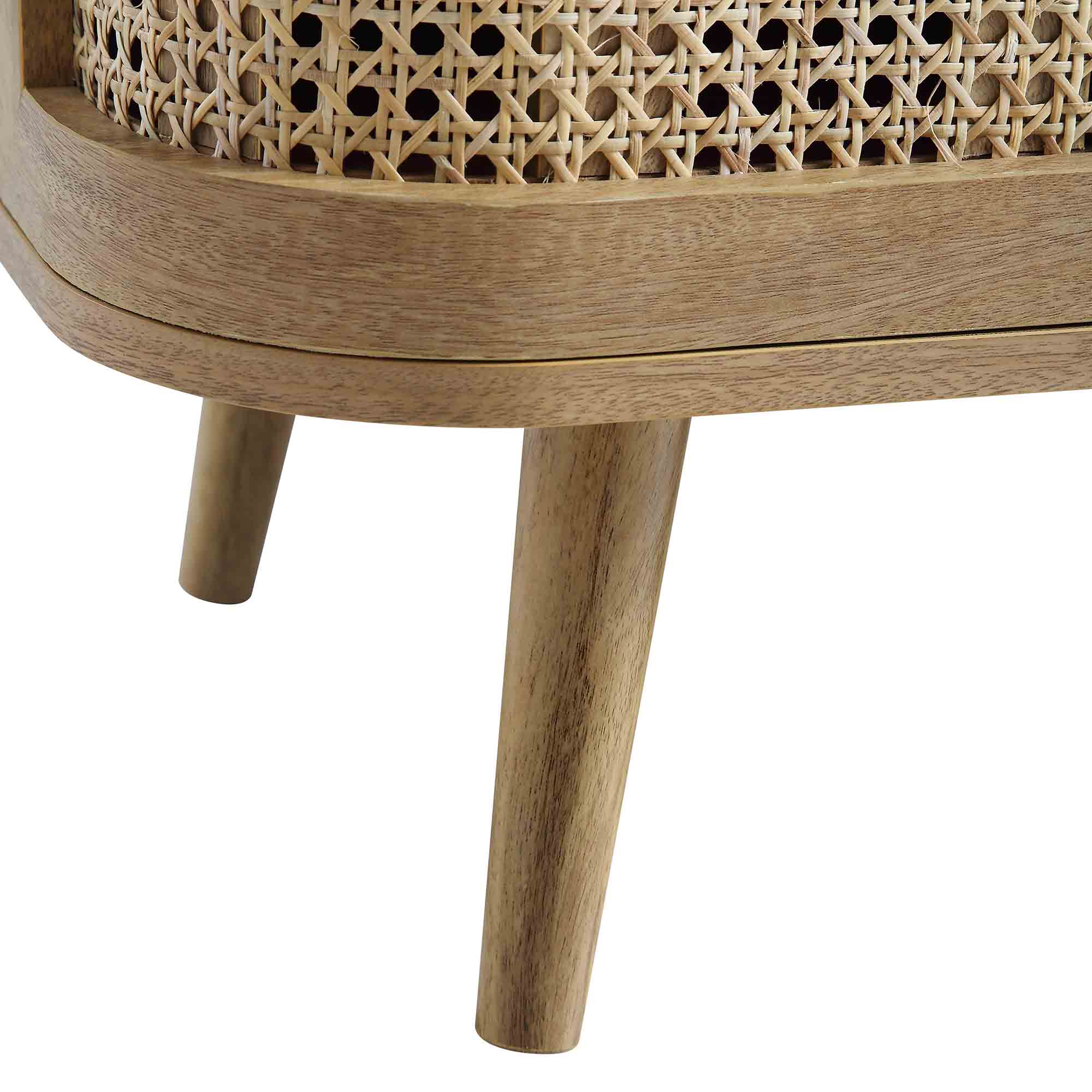 Izzy Curved Rattan Large 3-Door Sideboard, Natural - Image 16