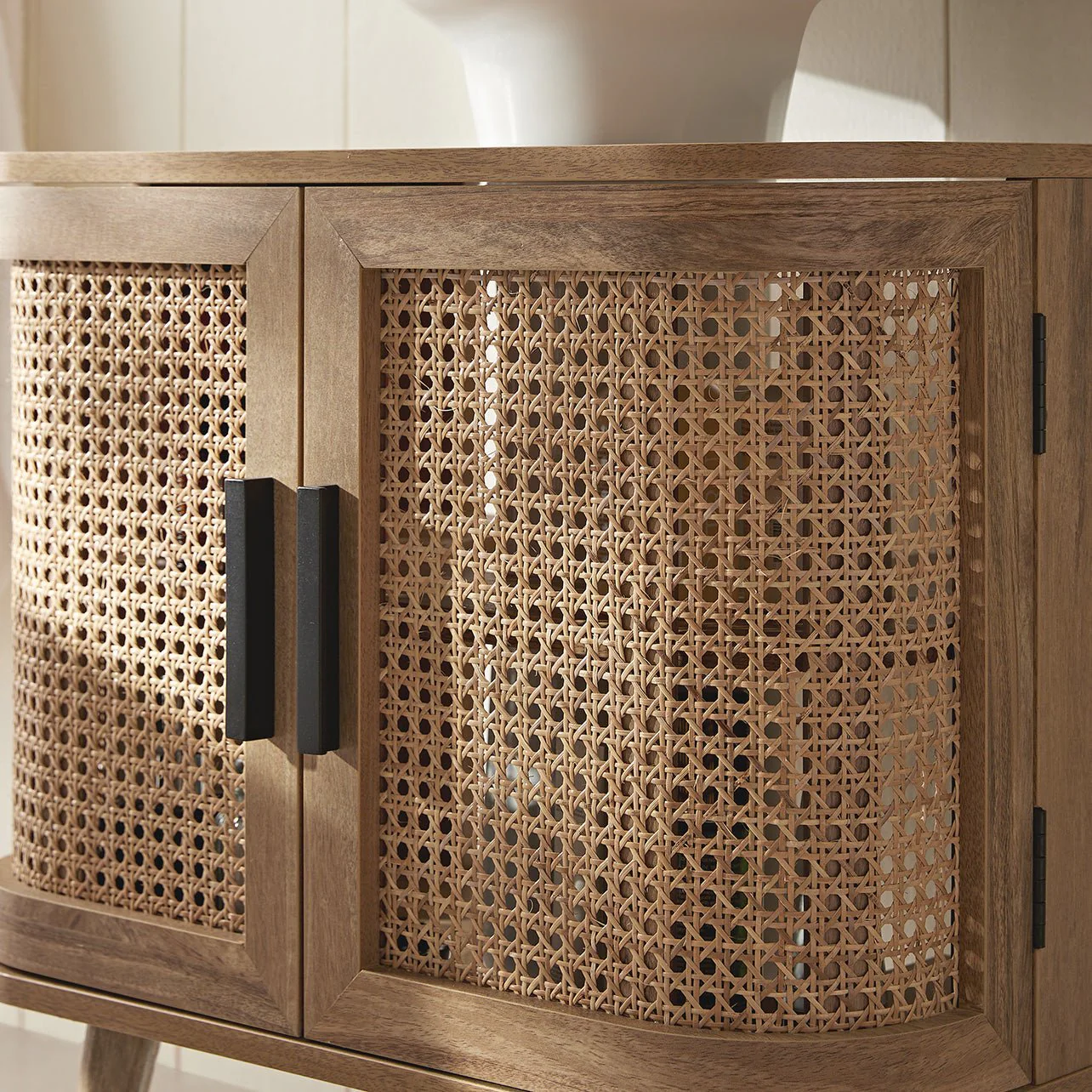 Izzy Curved Rattan Undersink Unit, Natural - Image 5
