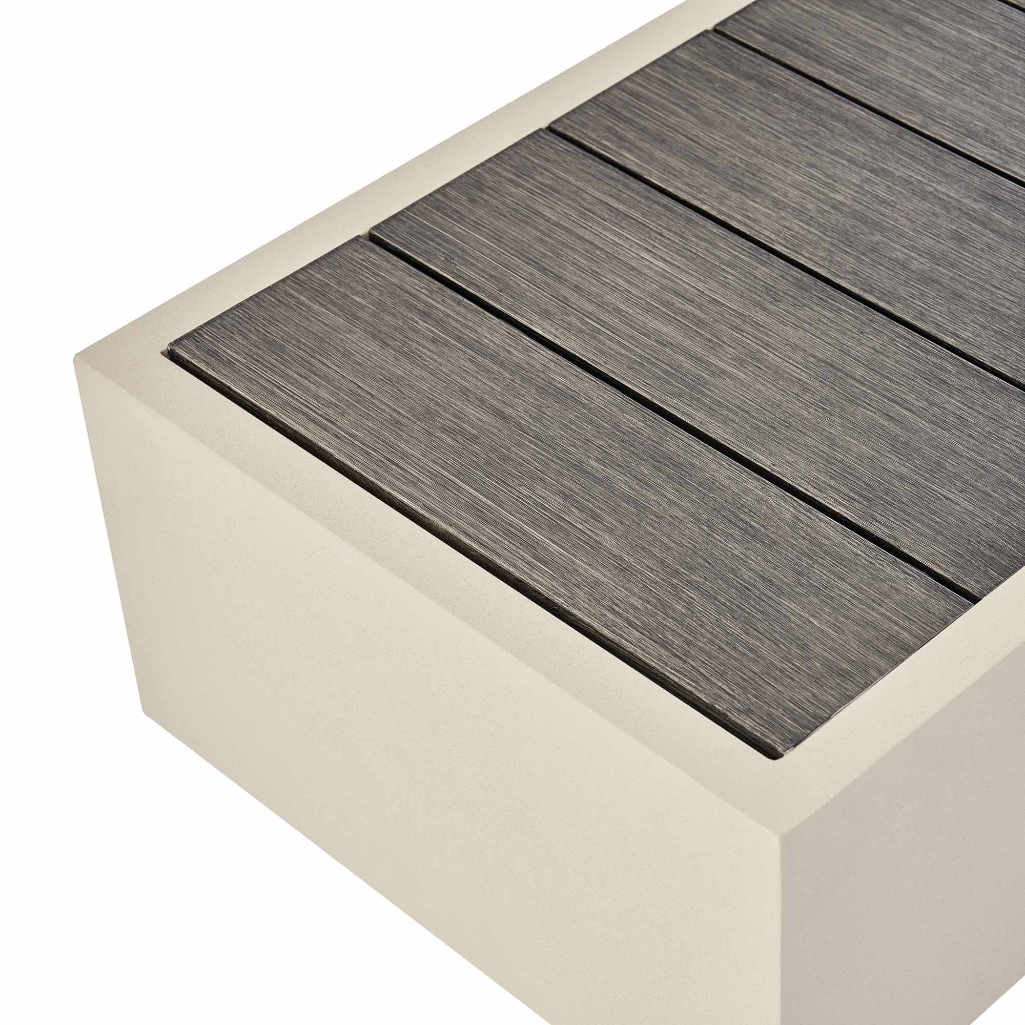 Jardin Aluminium Outdoor Side Table, Pumice - Image 5