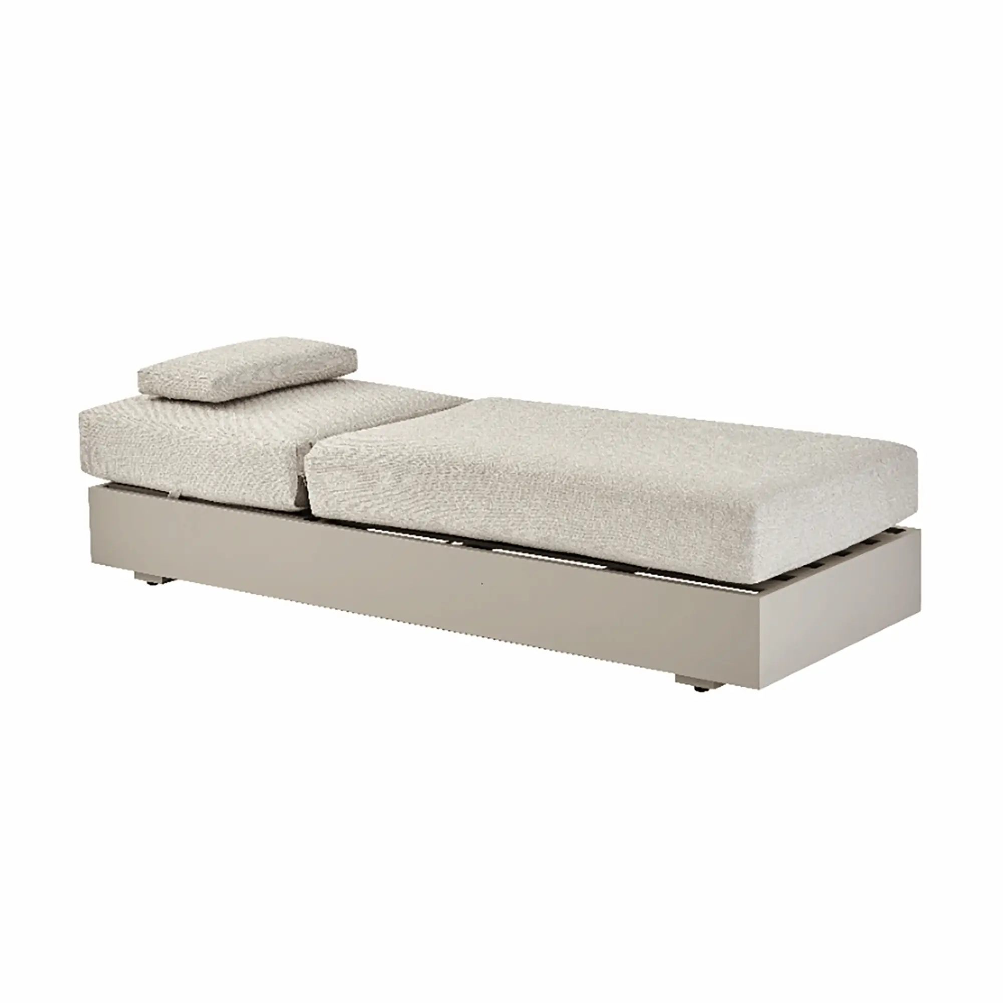 Jardin Aluminium Outdoor Sun Lounger, Pumice - Image 5