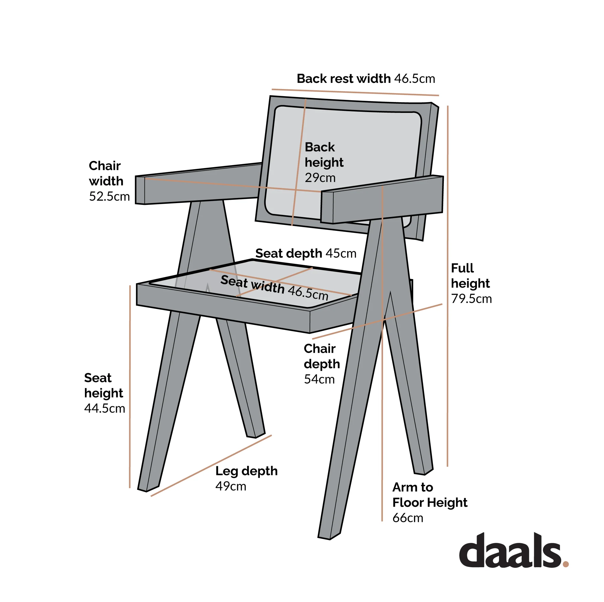 Jeanne Light Walnut Cane Rattan Solid Beech Wood Dining Chair - Image 5