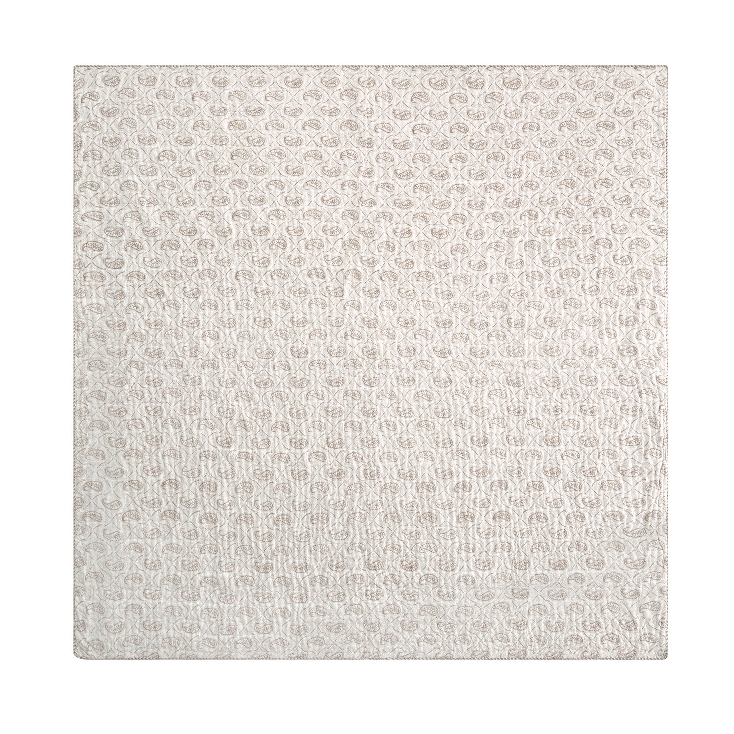 Juliette Camel Paisley Reversible Quilted Cotton Bedspread - Image 3