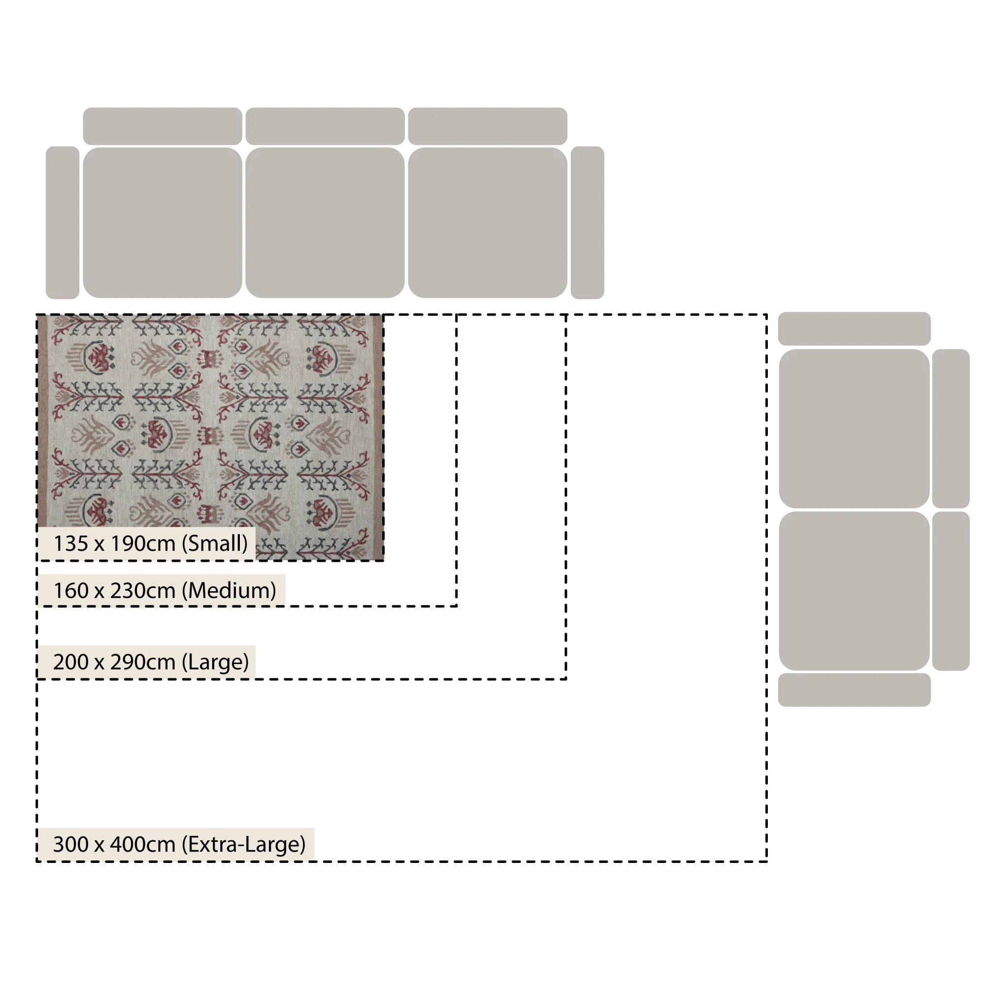 Kadiri Ikat Hand Tufted Wool Rug - Image 5