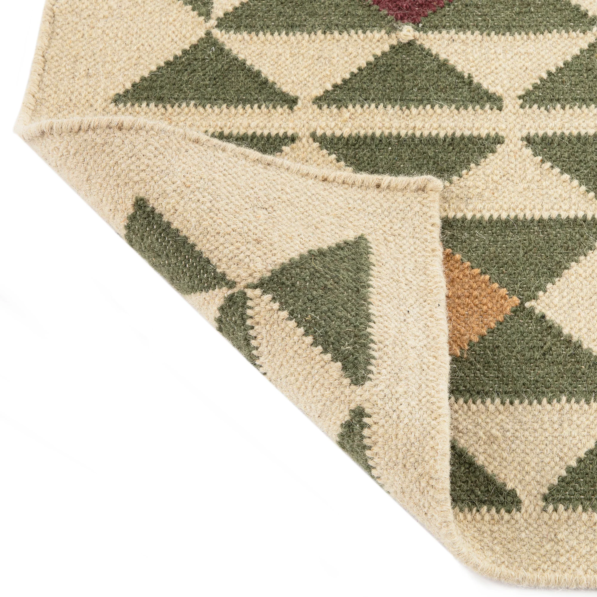 Kamala Geometric Handwoven Wool Runner - Image 6