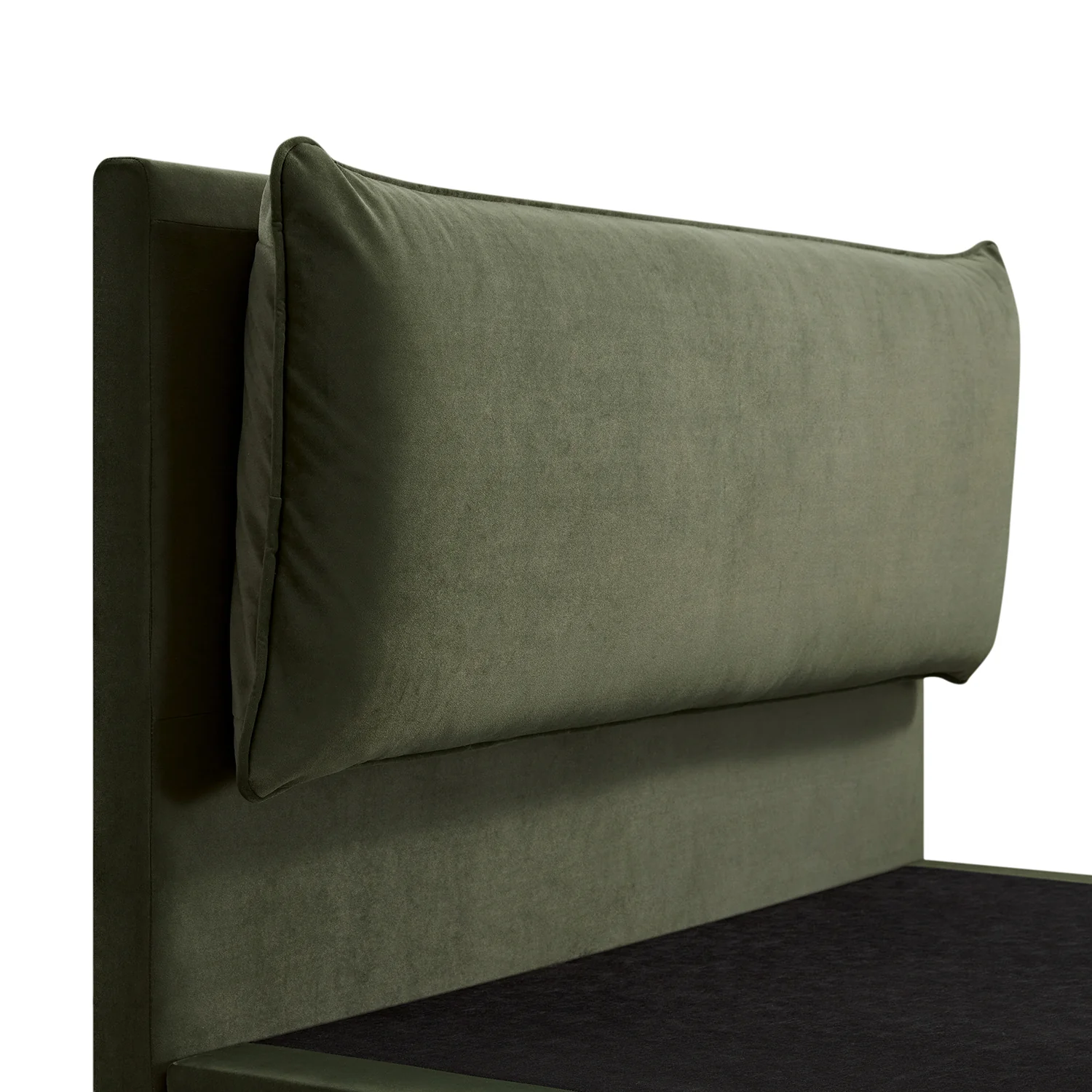 Kricia Upholstered Storage Bed with Pillow Headboard, Moss Green Velvet - Image 17