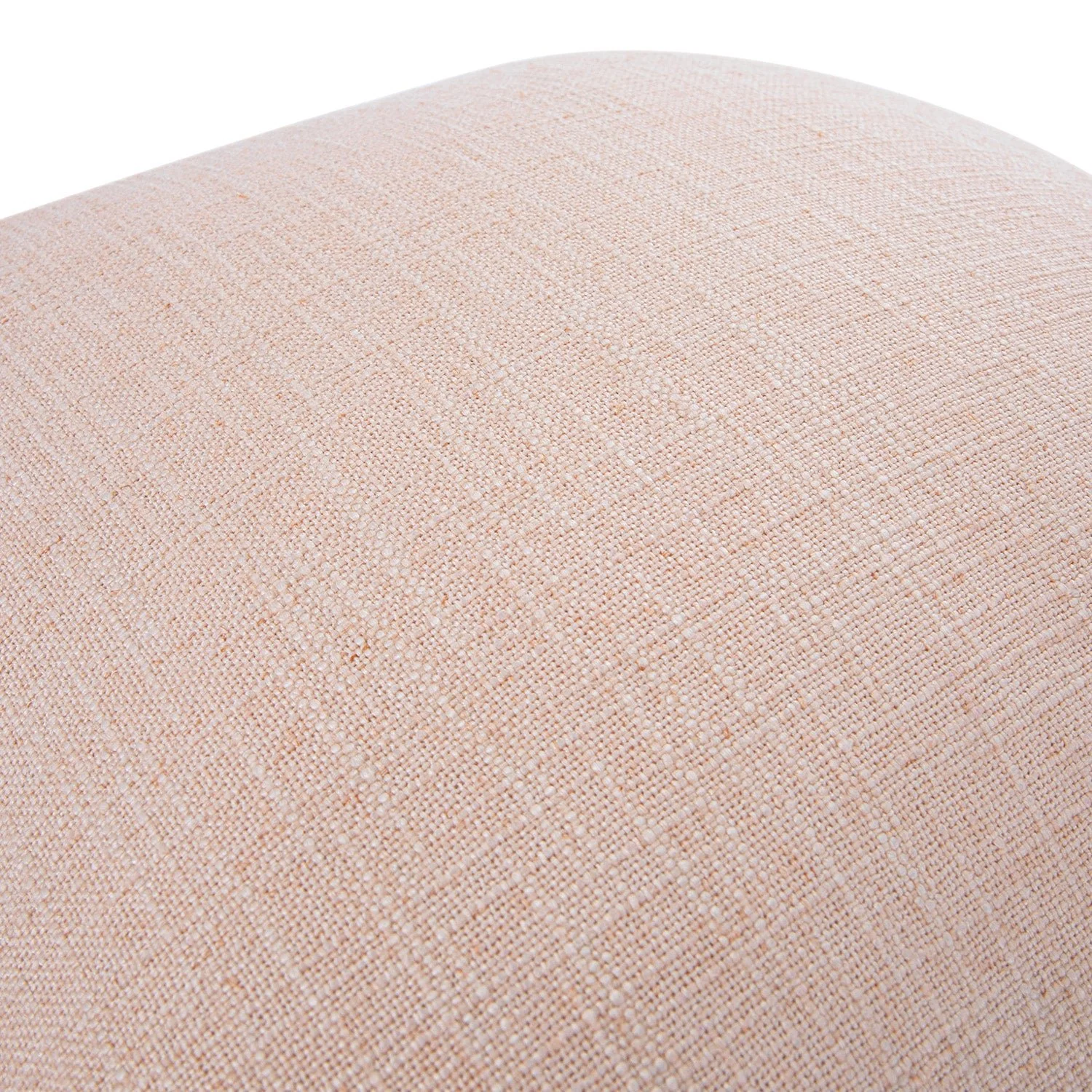 Kyra Blush Pink Linen Fringed Cushion - Image 5