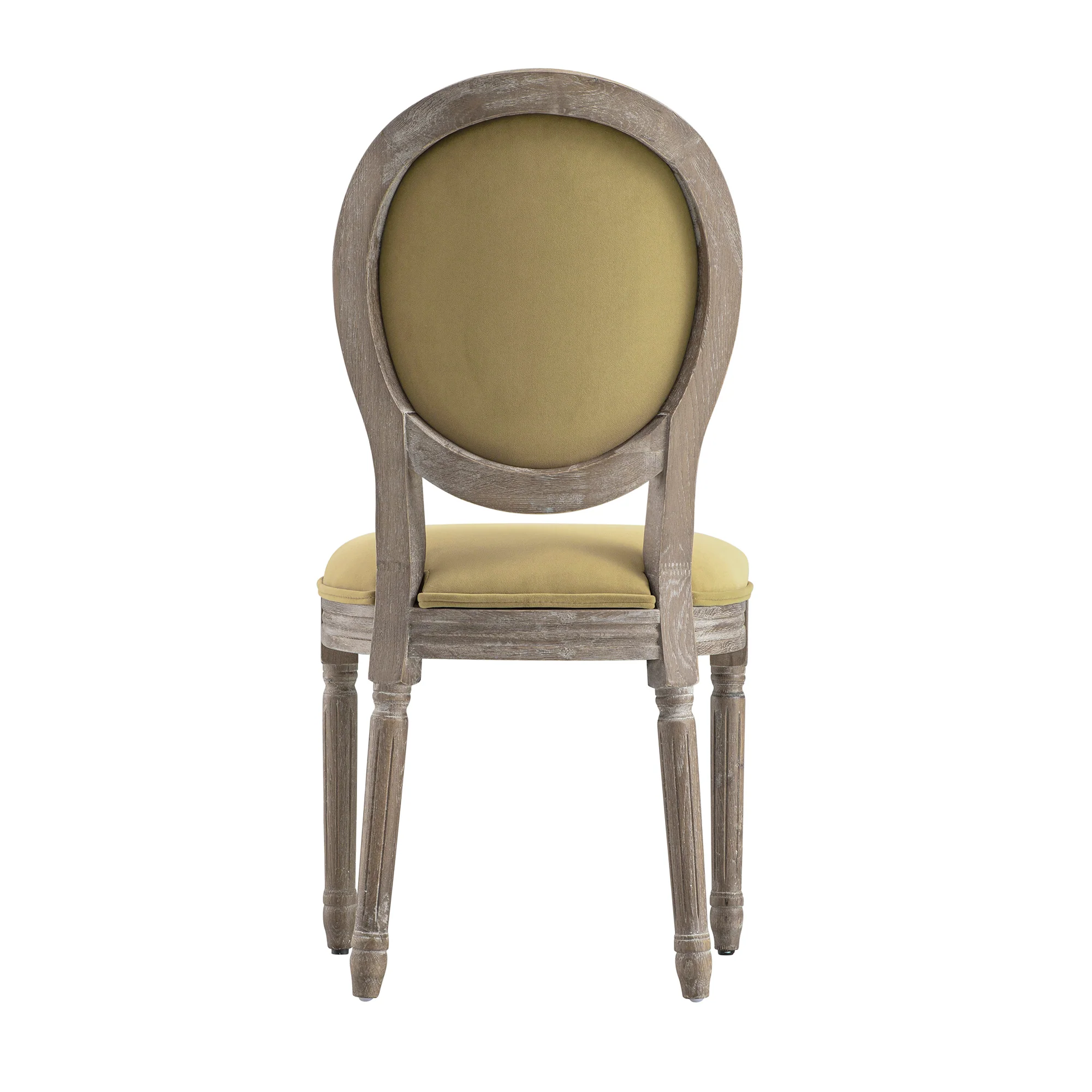 Lainston Set of 2 Classic Weathered Oak Dining Chairs, Fudge Velvet - Image 12