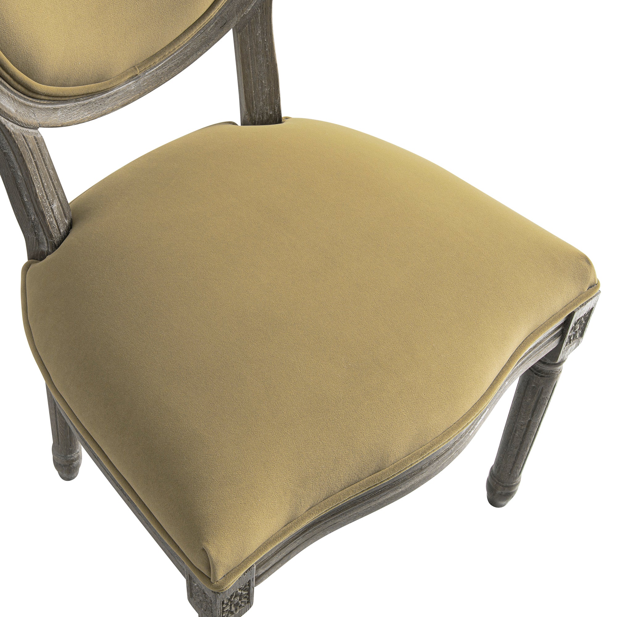 Lainston Set of 2 Classic Weathered Oak Dining Chairs, Fudge Velvet - Image 16
