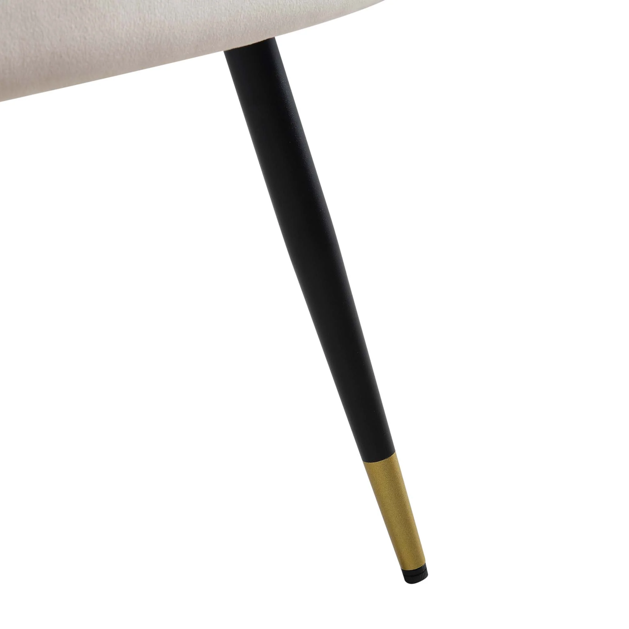 Laurel Wave Champagne Velvet Set of 2 Dining Chairs - Image 13
