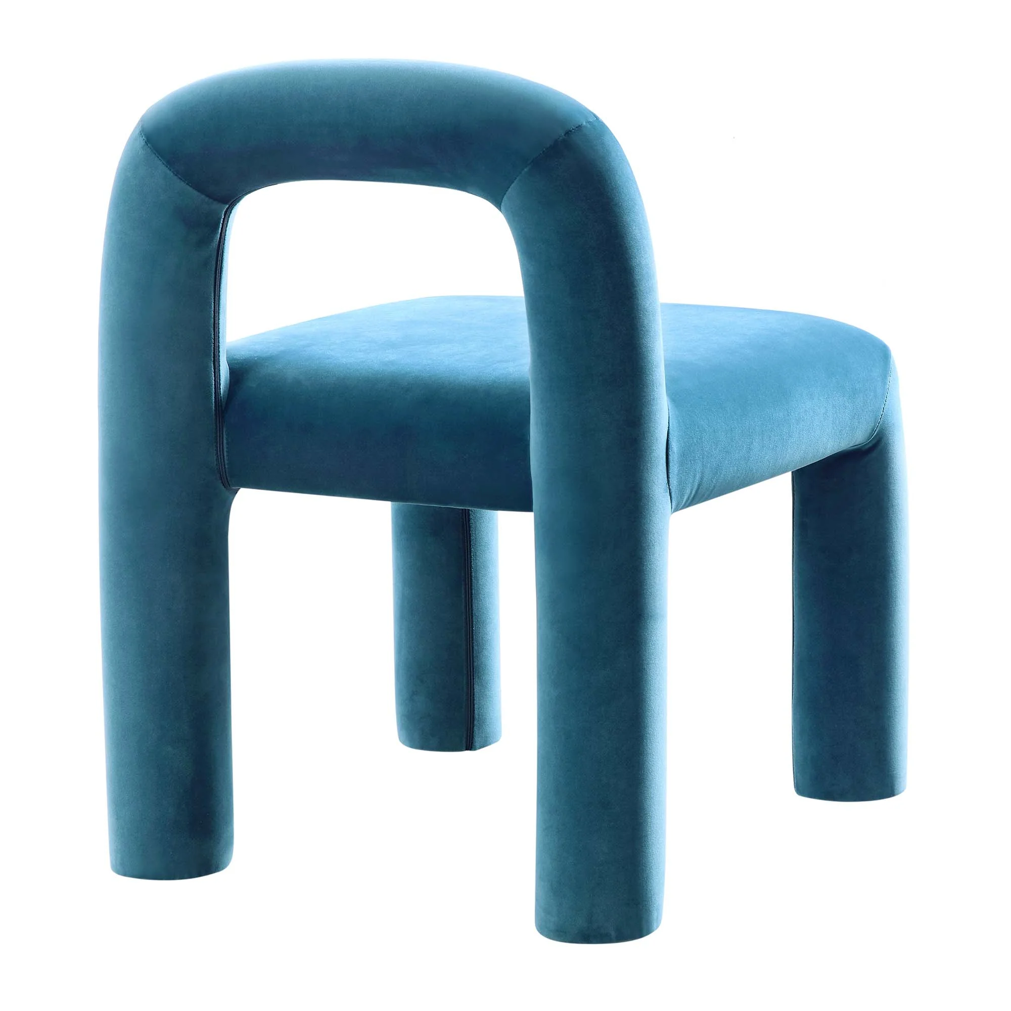 Libby Air Force Blue Velvet Dining Chair - Image 7