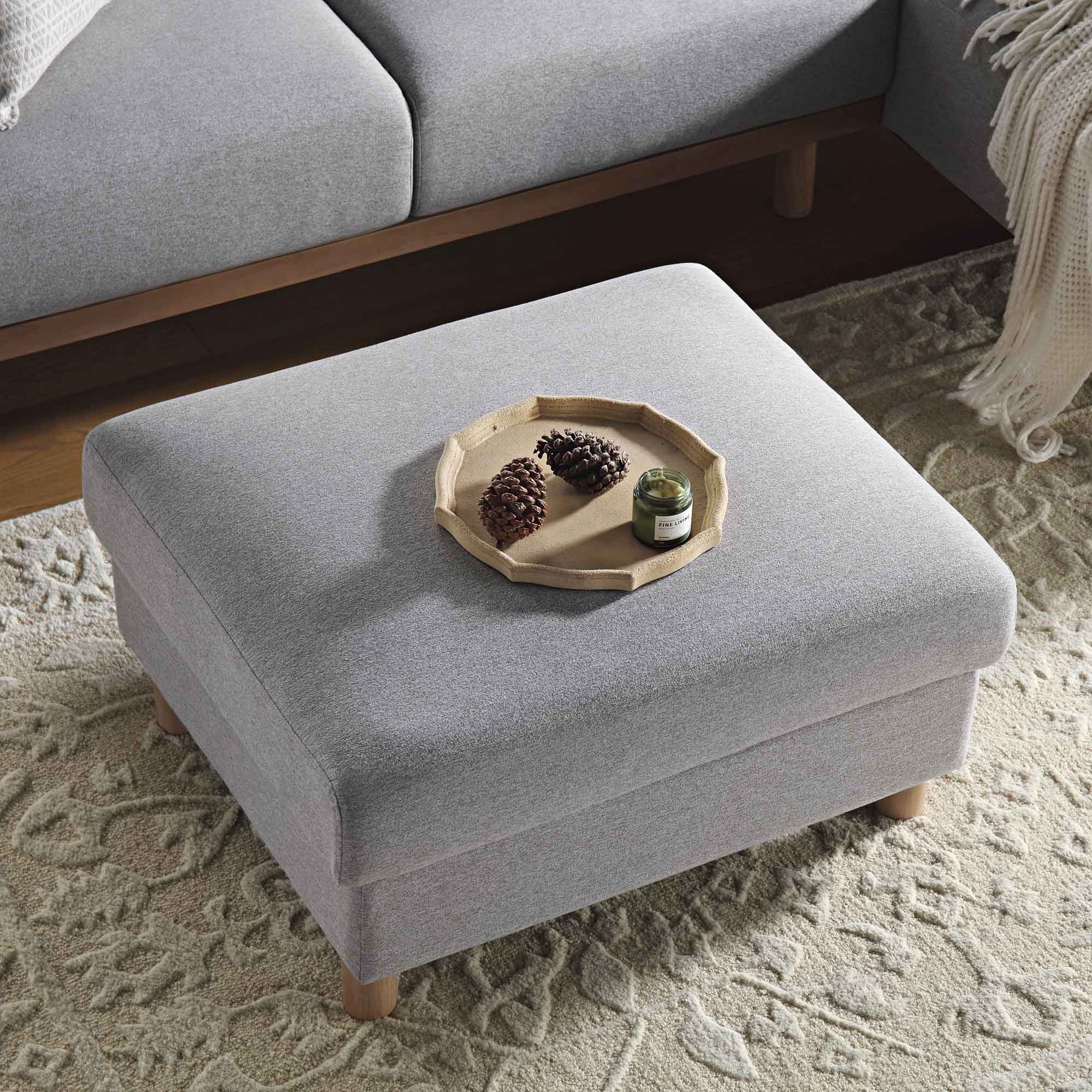 Lourdes Hand Tufted and Textured Cream Wool Rug - Image 3