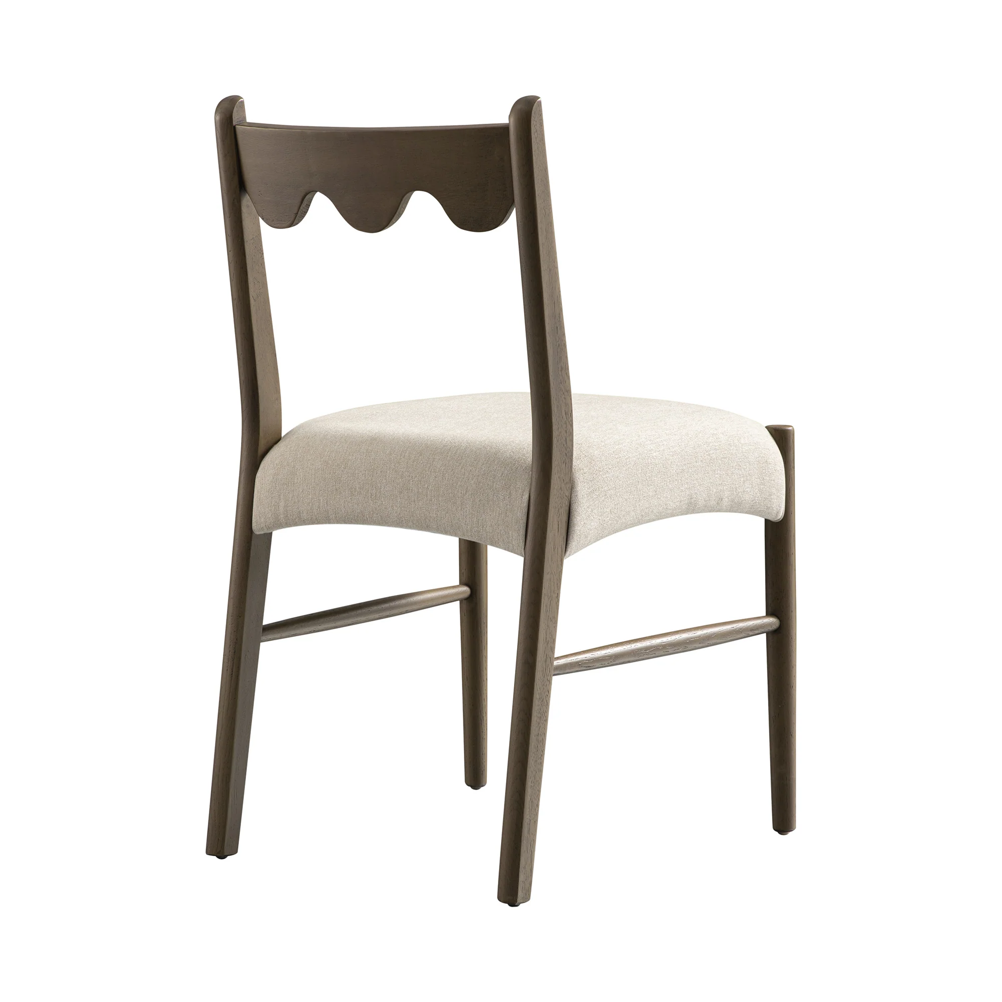 Ludlow Set of 2 Dining Chairs, Oatmeal Fabric | Silver Oak Frame - Image 12
