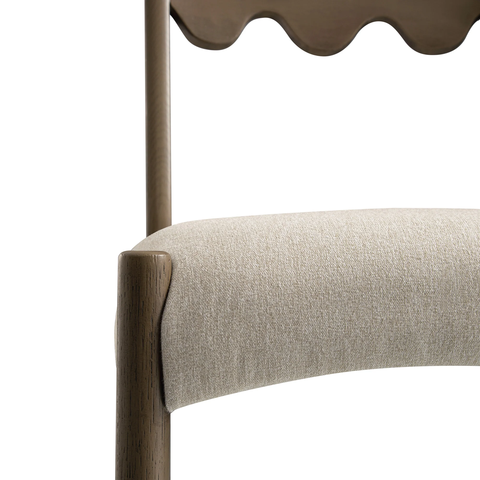 Ludlow Set of 2 Dining Chairs, Oatmeal Fabric | Silver Oak Frame - Image 15