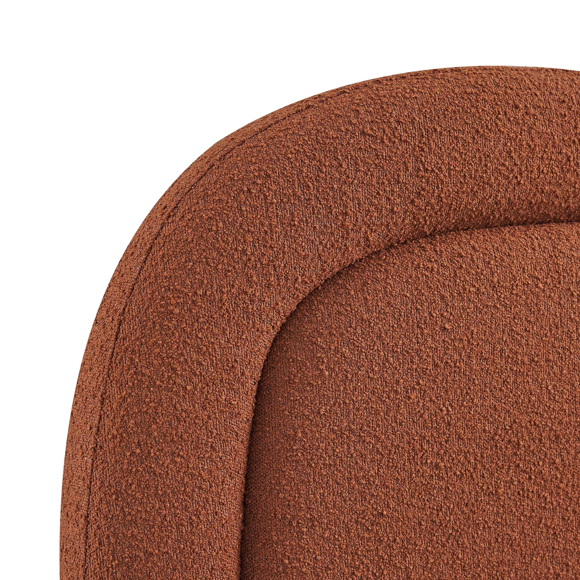 Luella Upholstered Wooden Plinth Base Storage Bed, Rust Boucle - Image 18