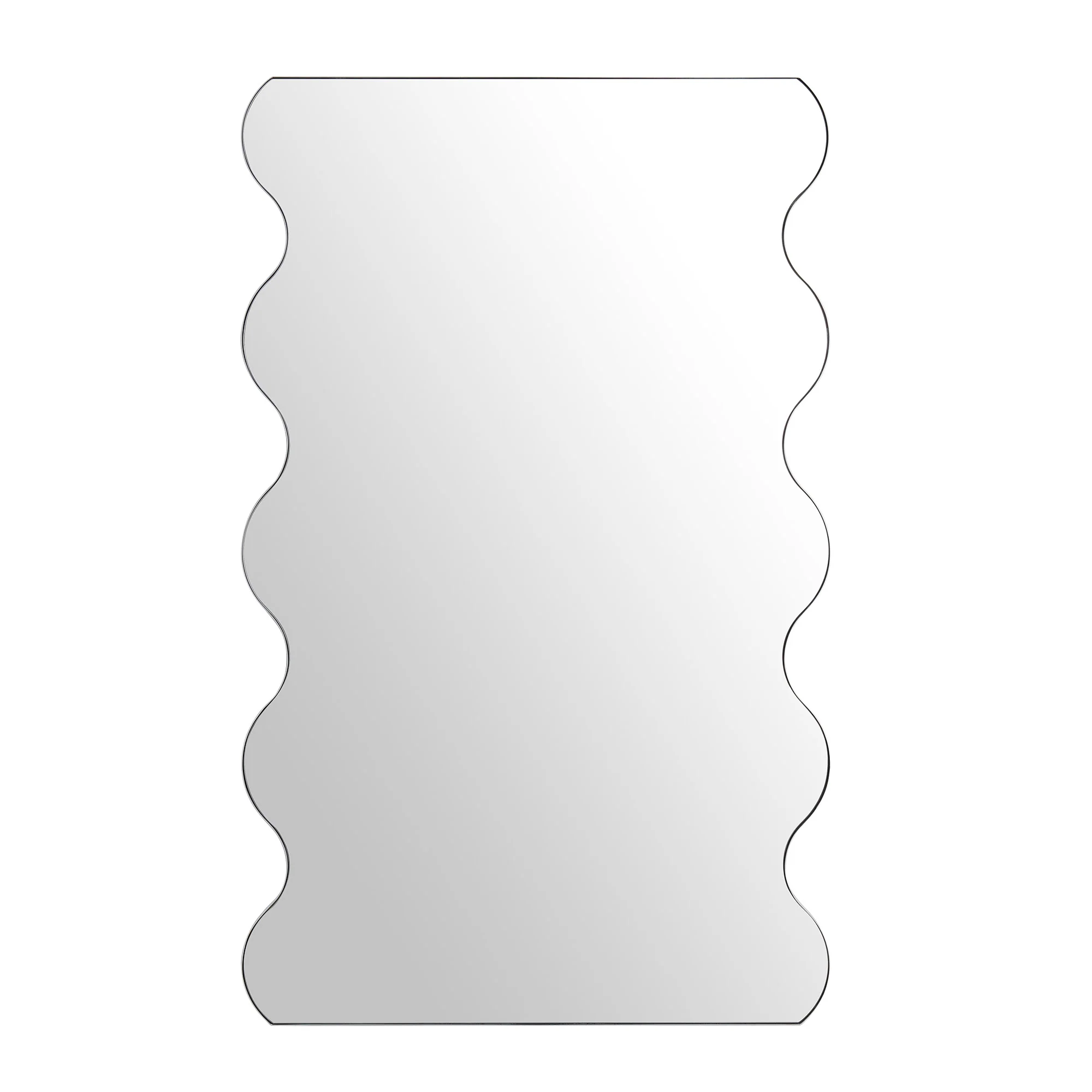 Luisa Wavy Curved Full length Mirror 180 x 110 cm, White - Image 4