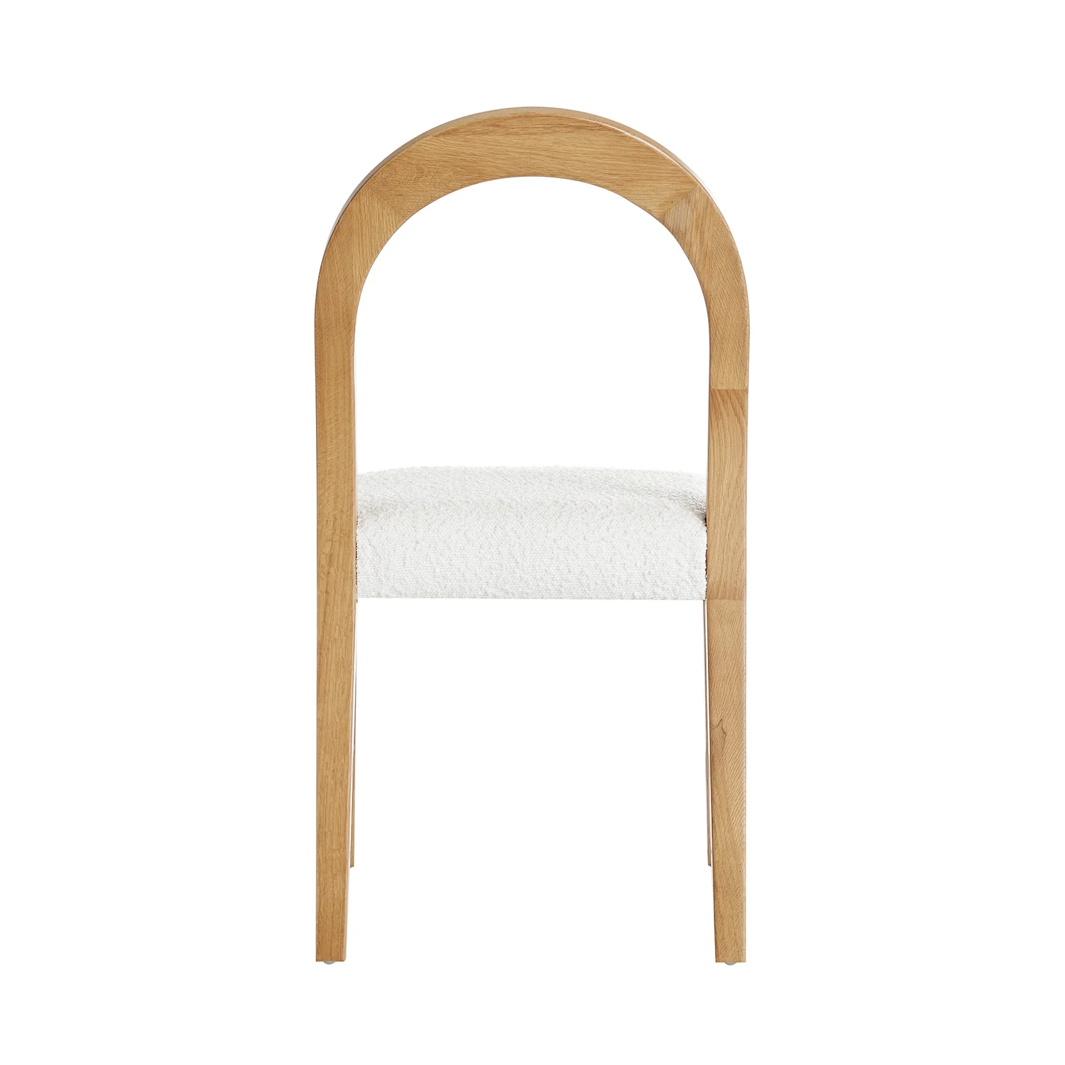 Lumi Dining Chair, Ecru Boucle | Natural Oak Frame - Image 13