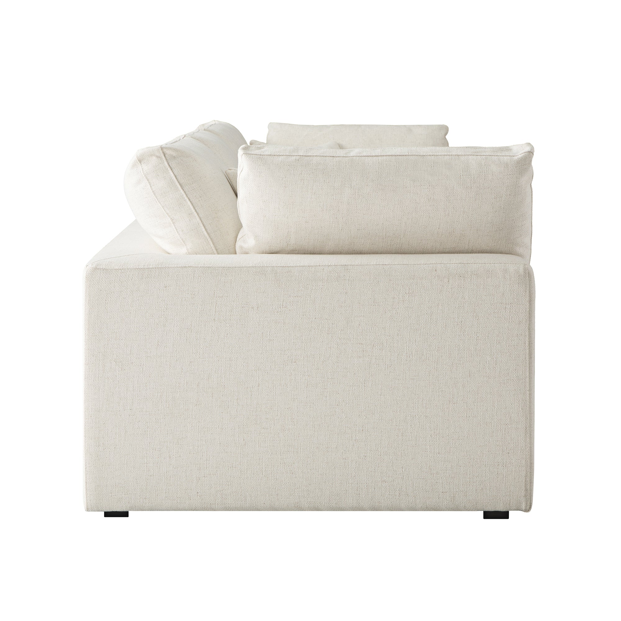 Lutyens Beige Linen Blend Modular Sofa, 3-Piece - Image 12