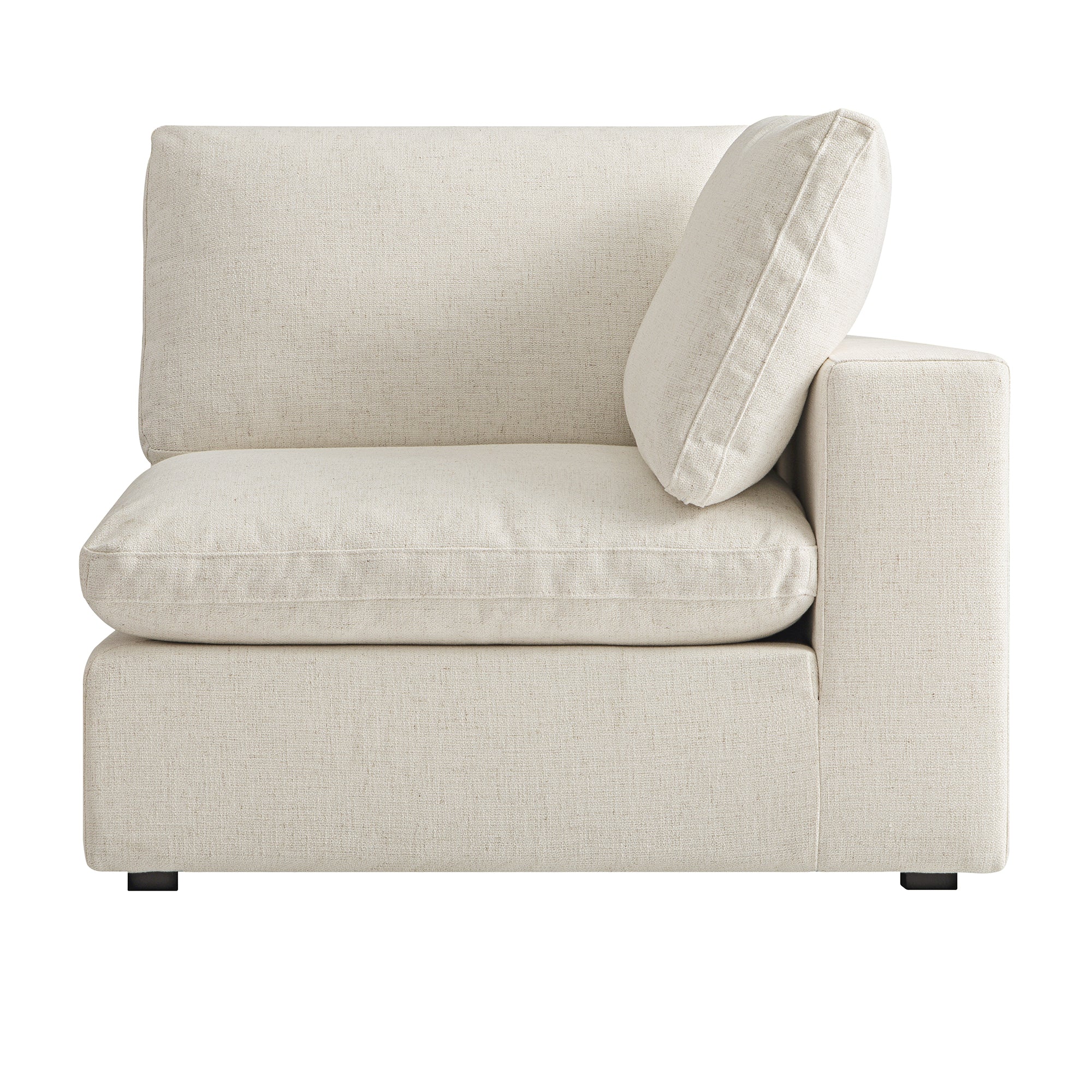 Lutyens Beige Linen Blend Modular Sofa, Corner Unit - Image 2