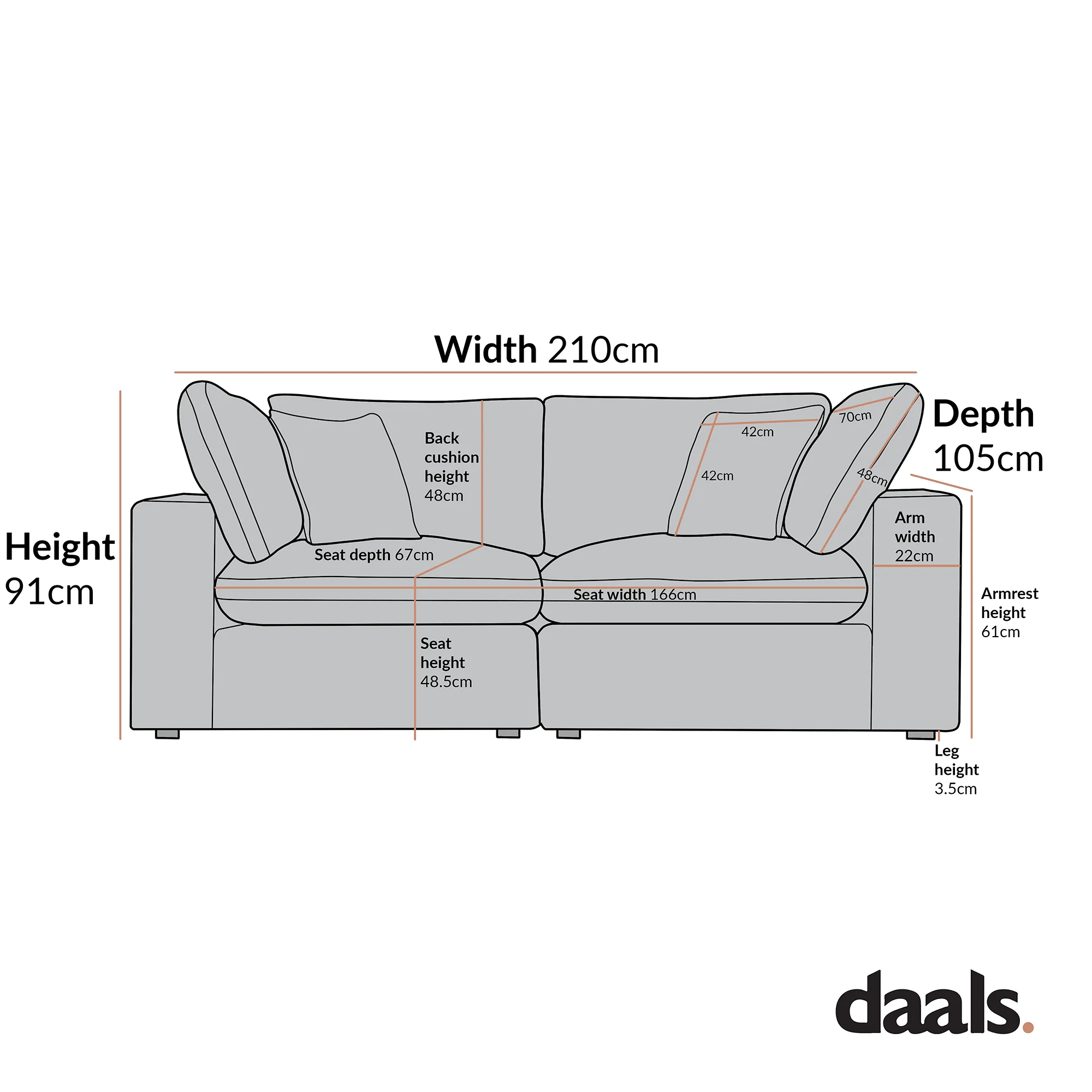 Lutyens Beige Linen Blend Modular Sofa, 2-Piece - Image 7