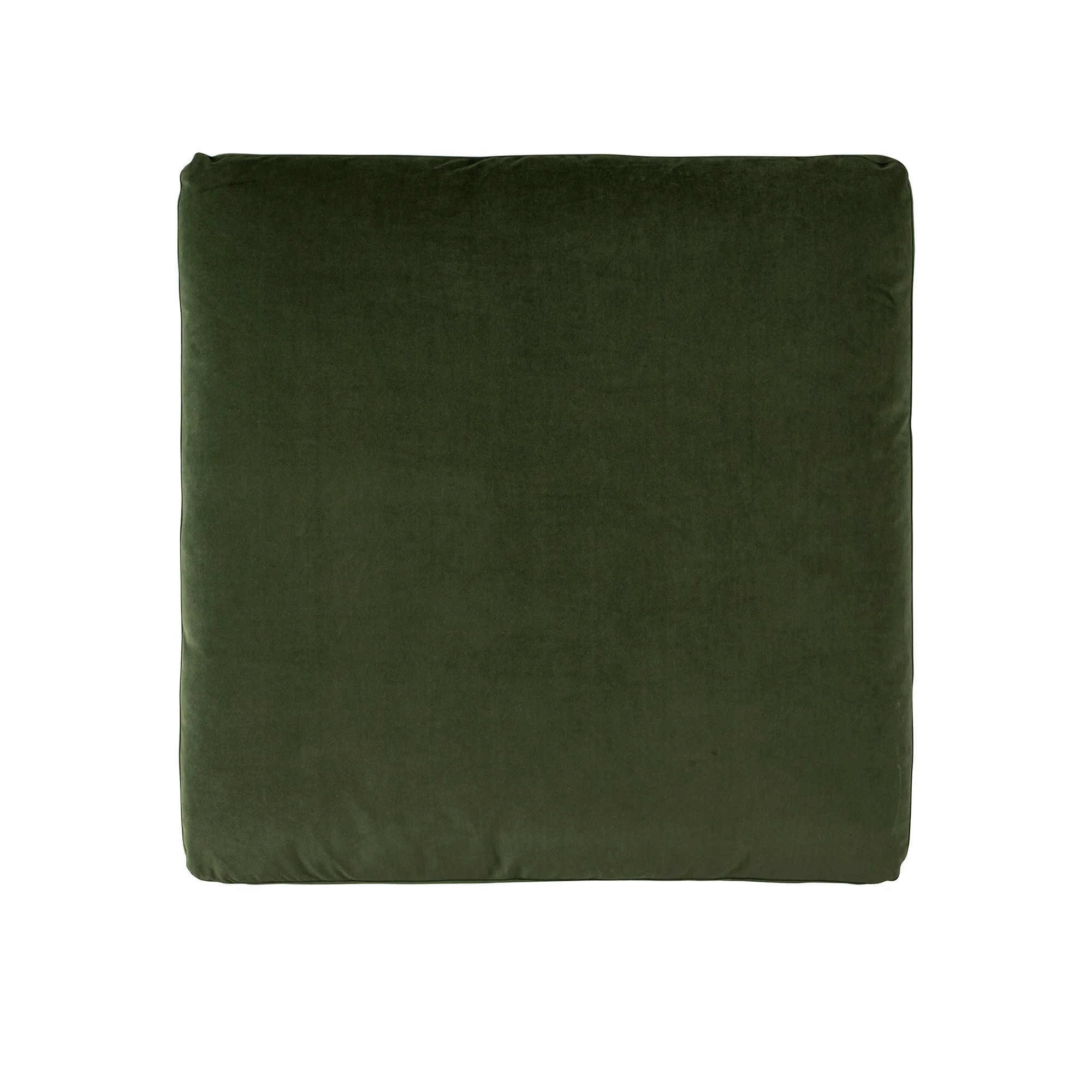 Lutyens Moss Green Velvet Modular Sofa, Stool - Image 5