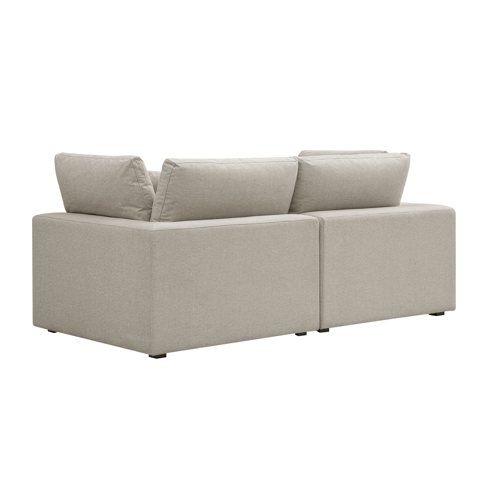 Lutyens Oatmeal Weave Fabric Modular Sofa, 2-Piece - Image 11