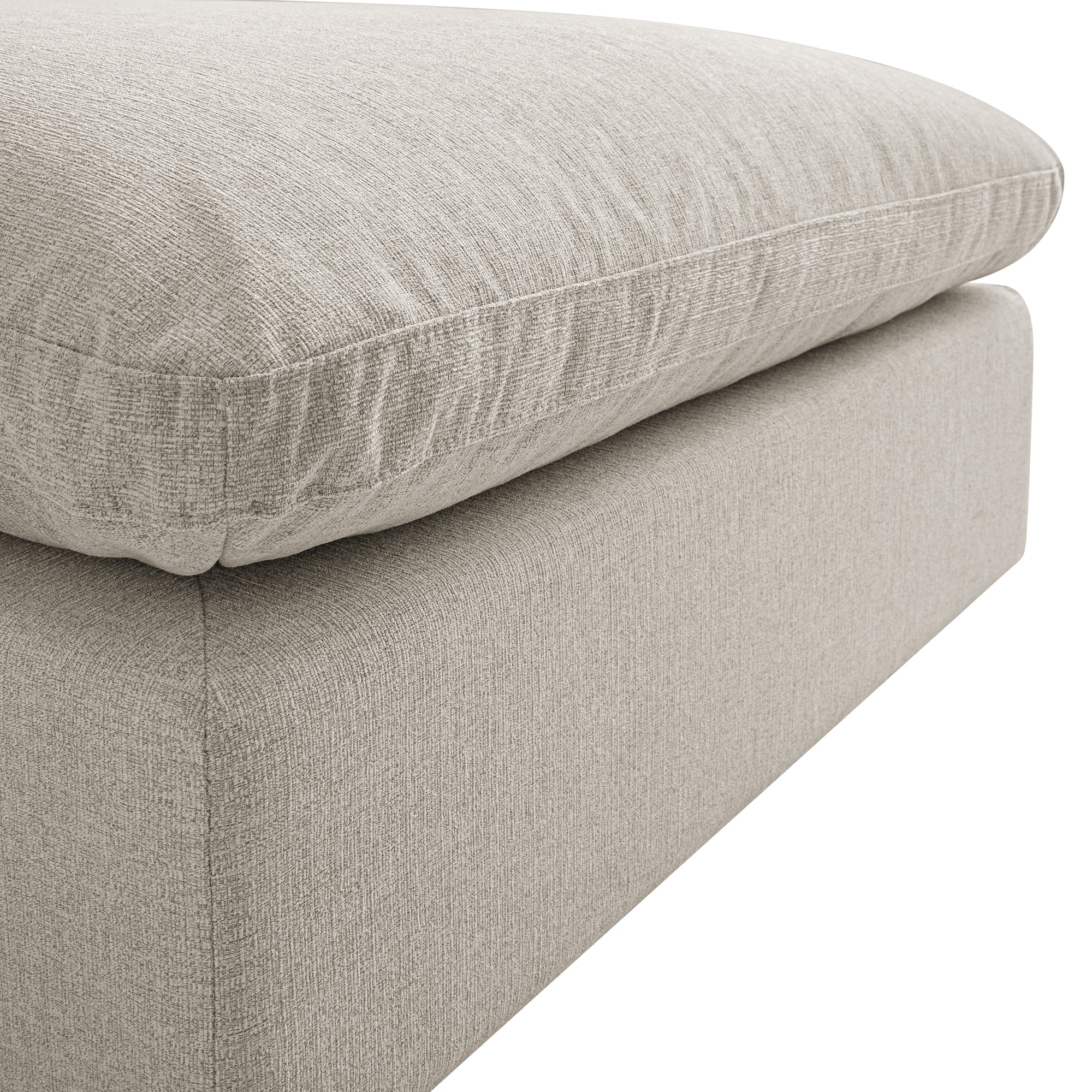 Lutyens Oatmeal Weave Fabric Modular Sofa, 2-Piece - Image 15