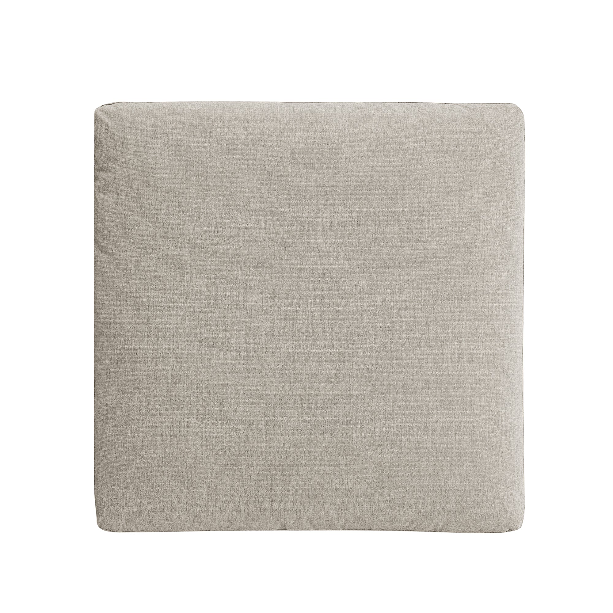 Lutyens Oatmeal Weave Fabric Modular Sofa, Stool - Image 5