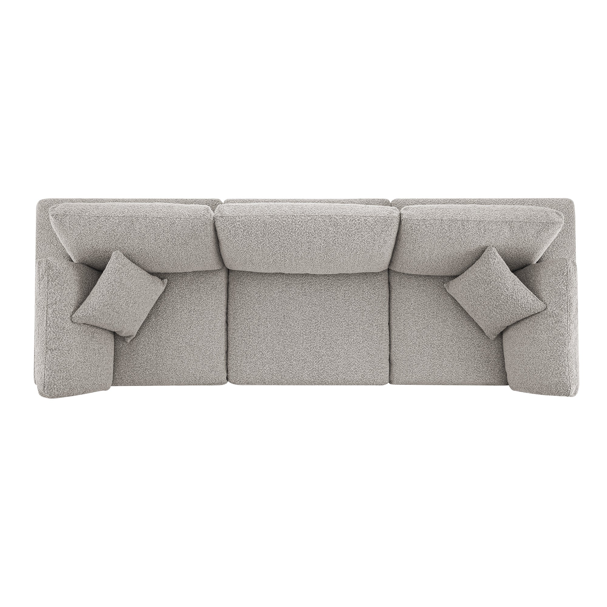 Lutyens Taupe Boucle Modular Sofa, 3-Piece - Image 10