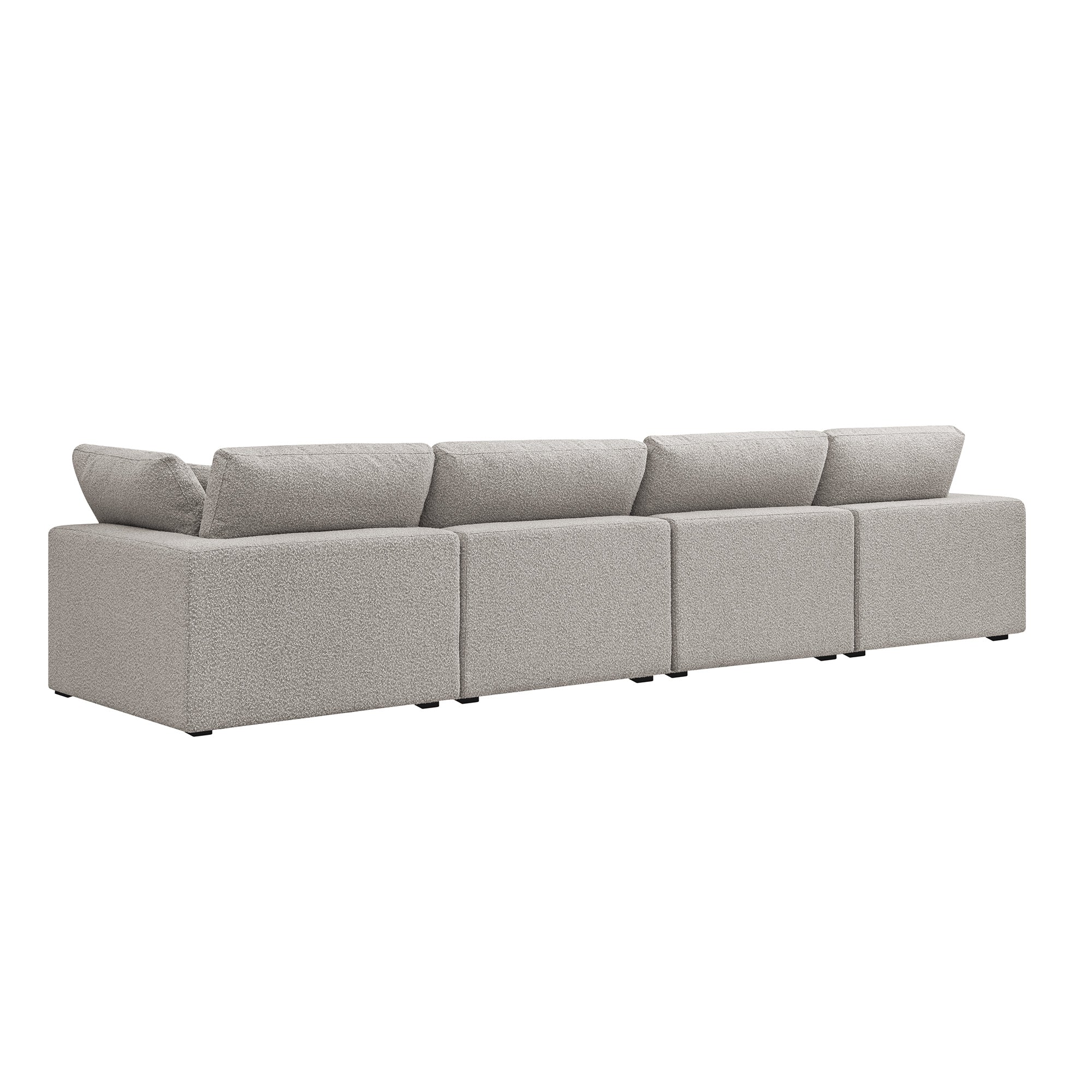 Lutyens Taupe Boucle Modular Sofa, 4-Piece - Image 7