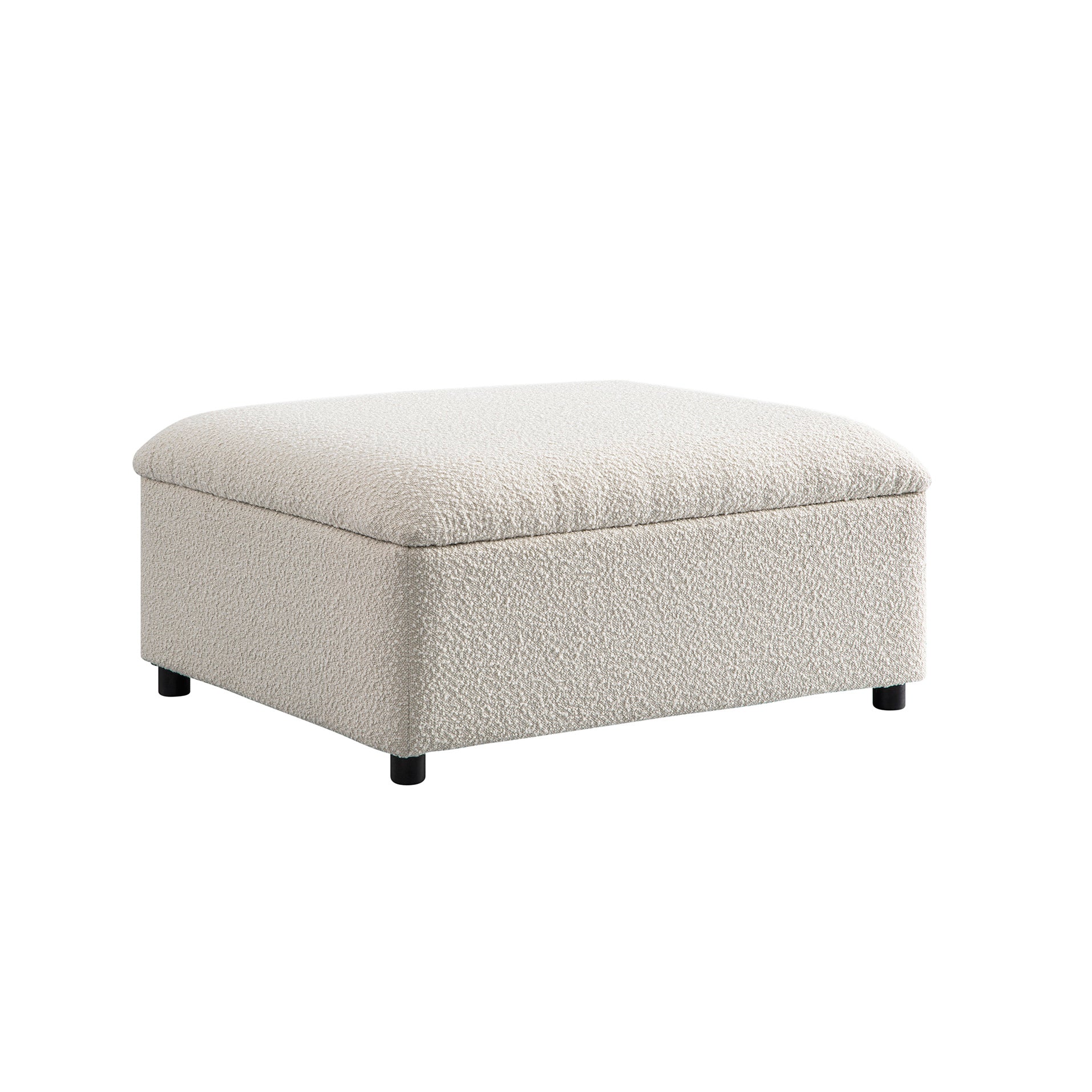 Magda Fold-Out Single Bed in an Ottoman, Beige Boucle - Image 16