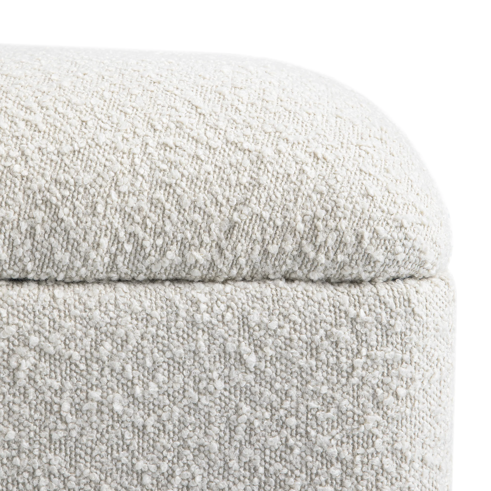 Magda Fold-Out Small Double Bed in an Ottoman, Beige Boucle - Image 14