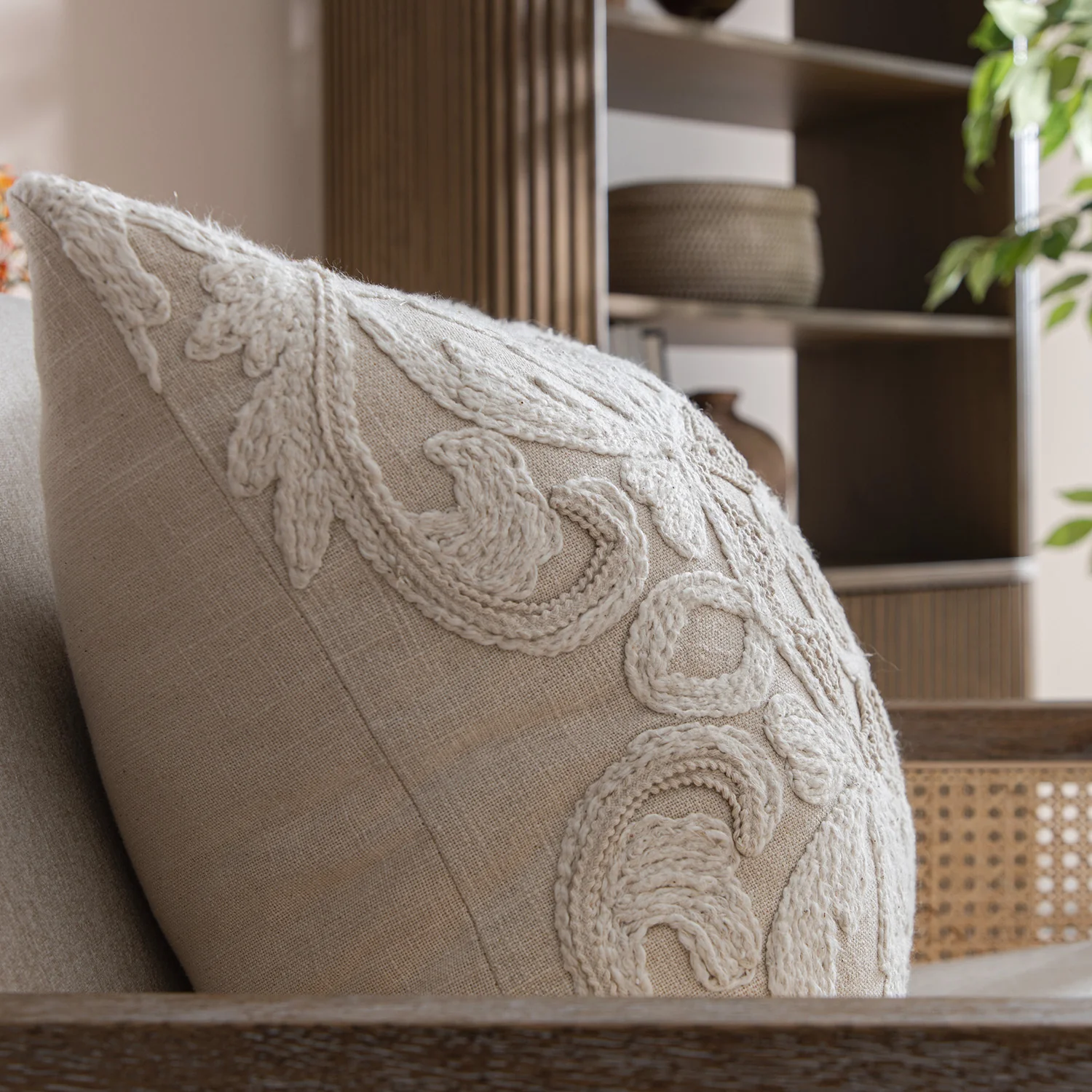 Maison Neutral Rosanna Cushion - Image 4