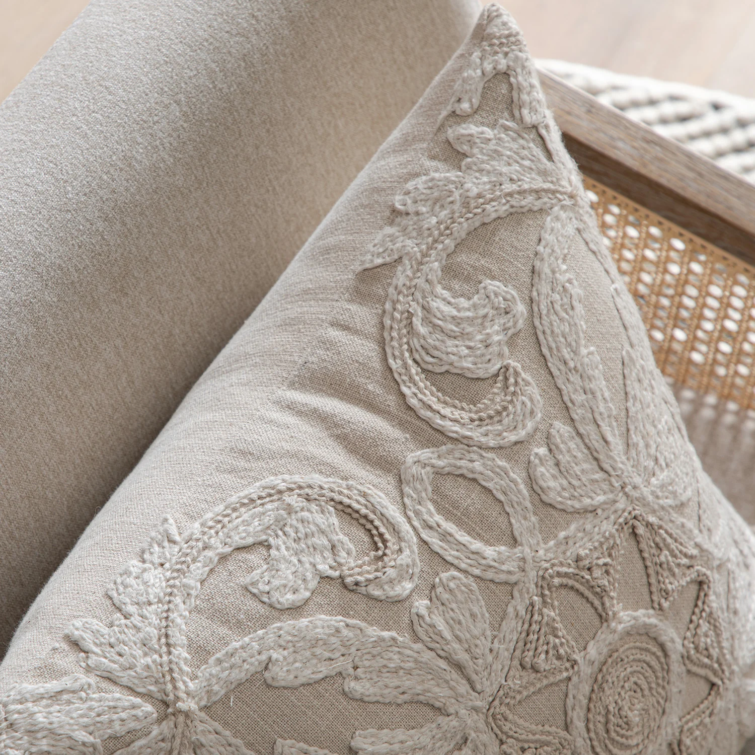 Maison Neutral Rosanna Cushion - Image 5