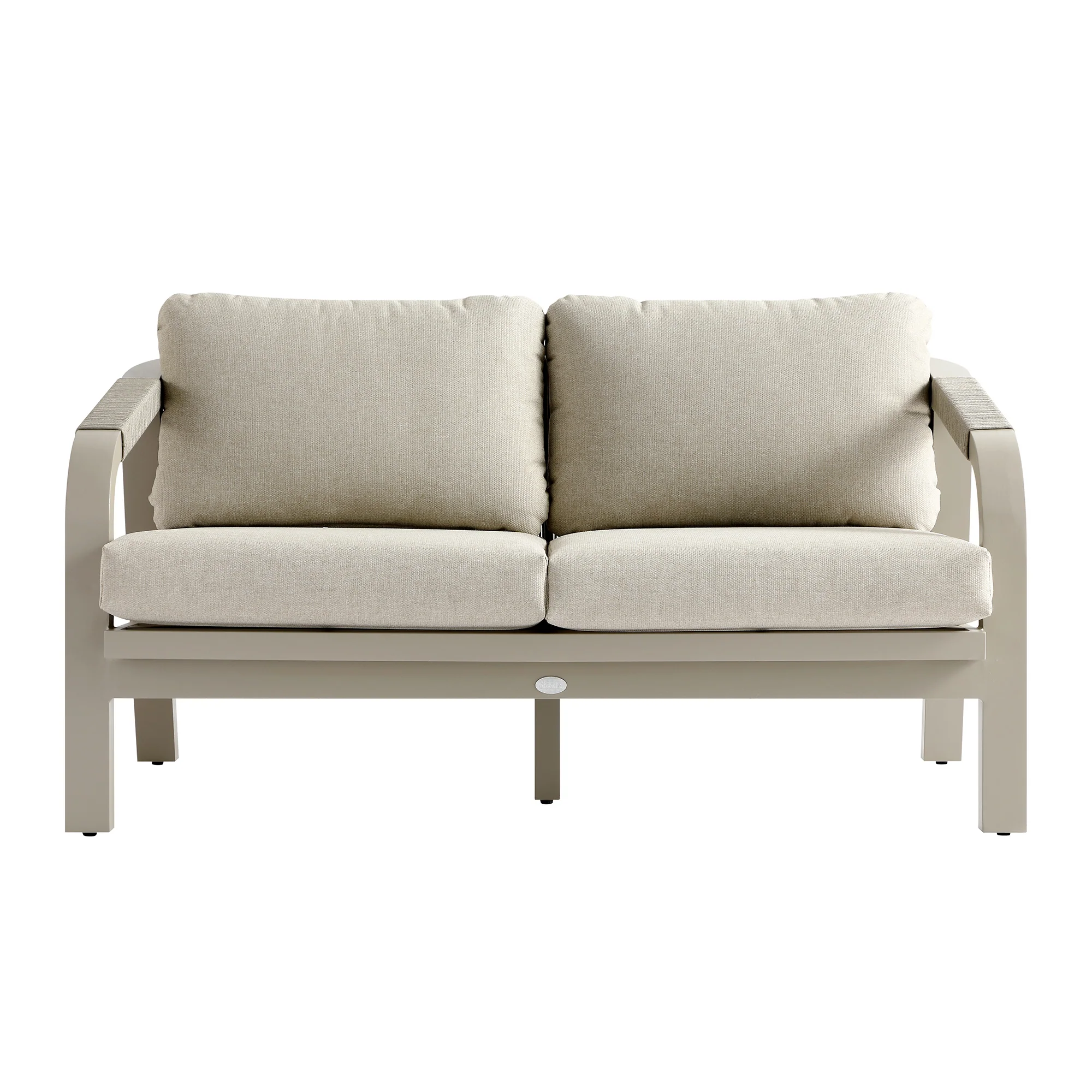 Manresa Rope 5-Seater Firepit Sofa Set, Taupe and Beige - Image 12