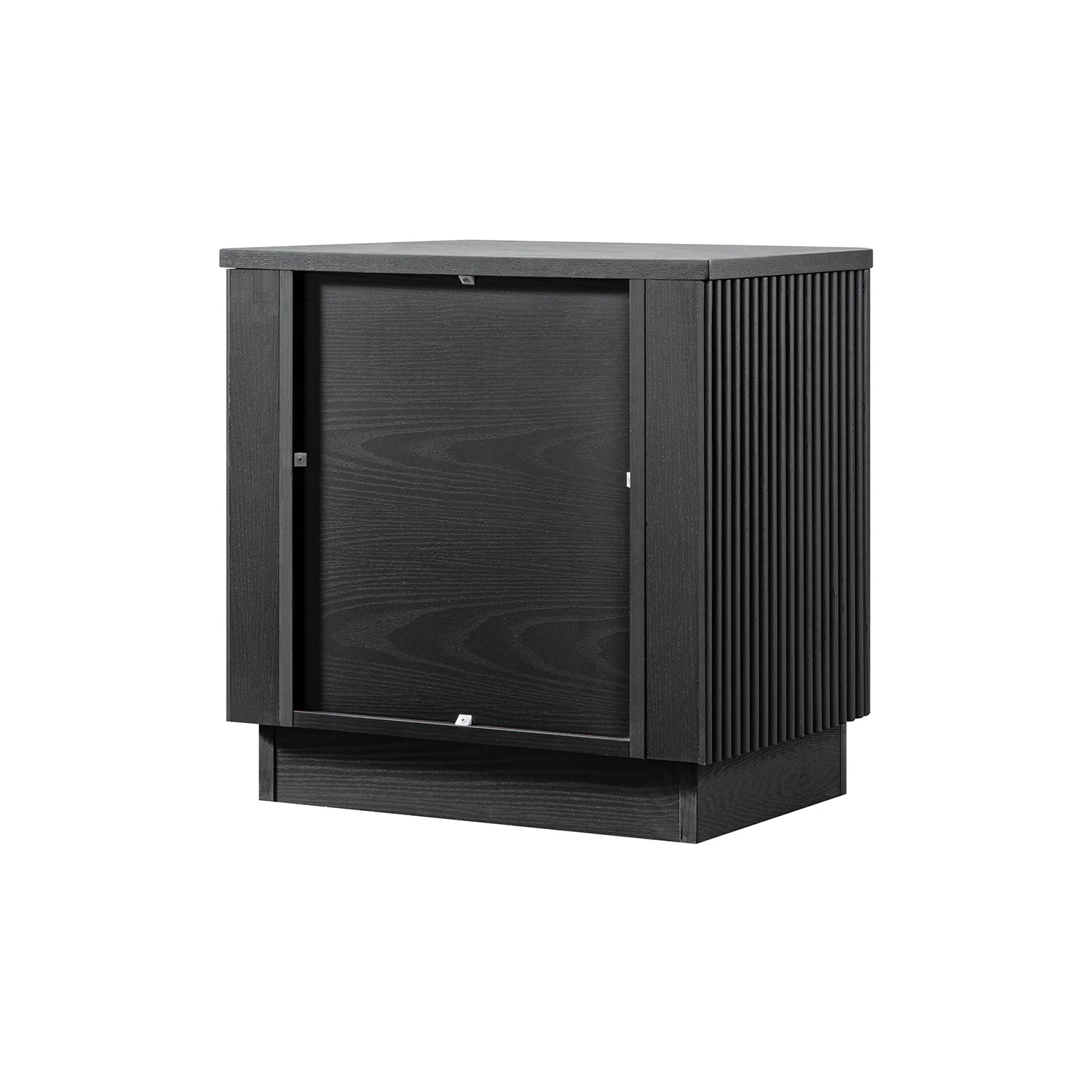 Maru 1-Drawer Bedside Table, Black - Image 12
