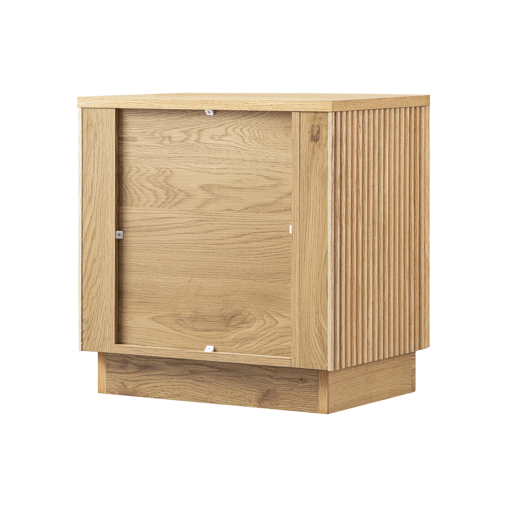Maru 1-Drawer Bedside Table, Oak - Image 12