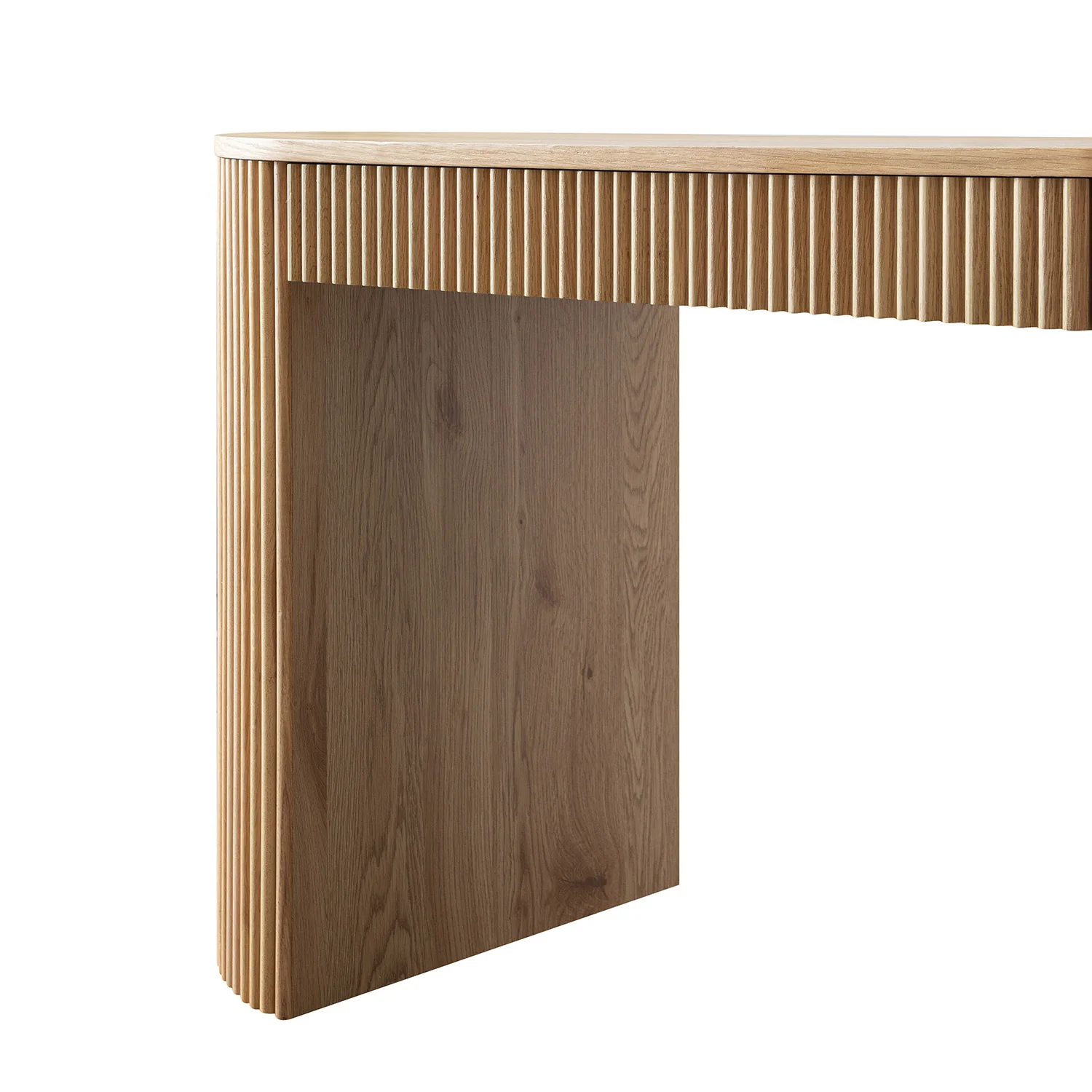 Maru 1-Drawer Writing Desk, Oak - Image 14