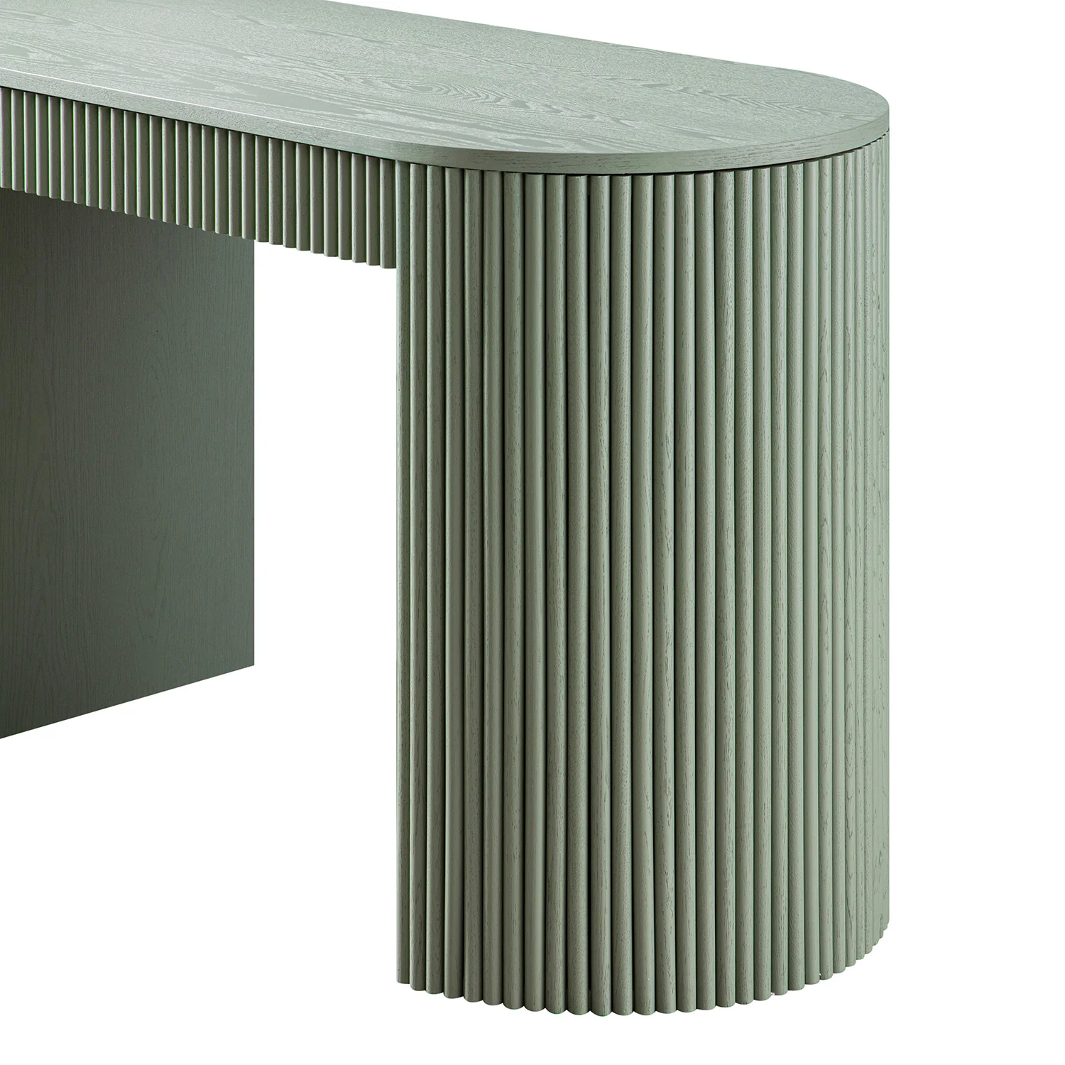 Maru 1-Drawer Writing Desk, Sage Green - Image 18