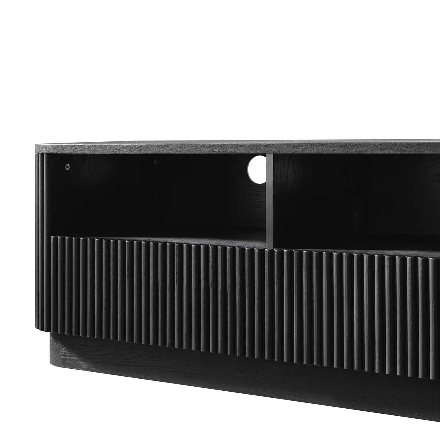 Maru 120cm TV Unit with Drawers, Black - Image 12