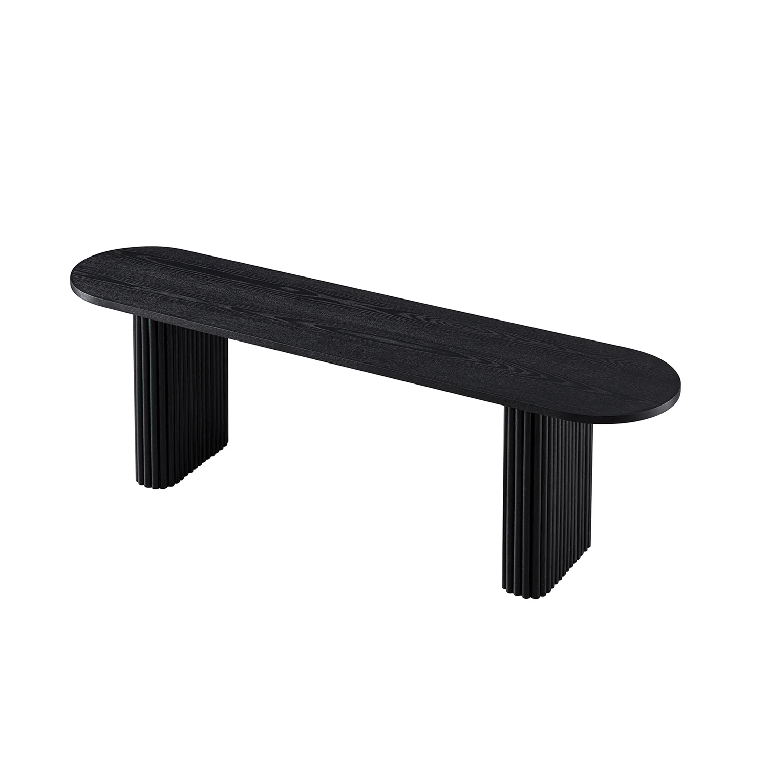 Maru 150cm Dining Bench, Black - Image 2