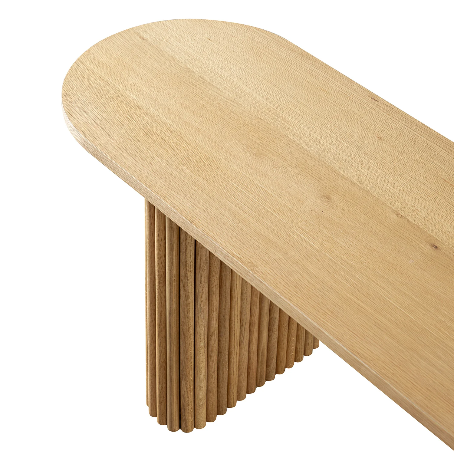 Maru 150cm Dining Bench, Oak - Image 13