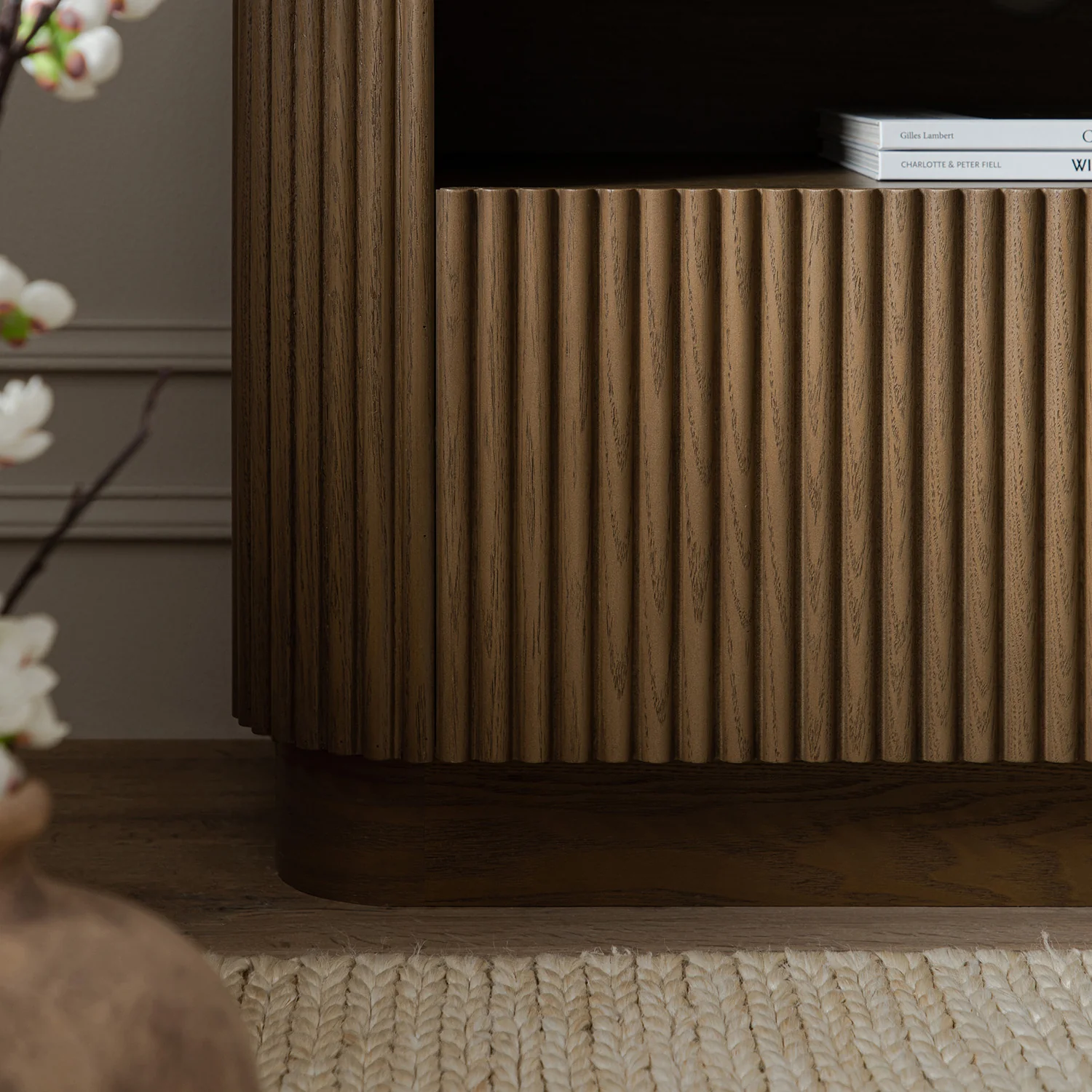 Maru 162cm TV Unit with Drawers, Silver Oak - Image 5